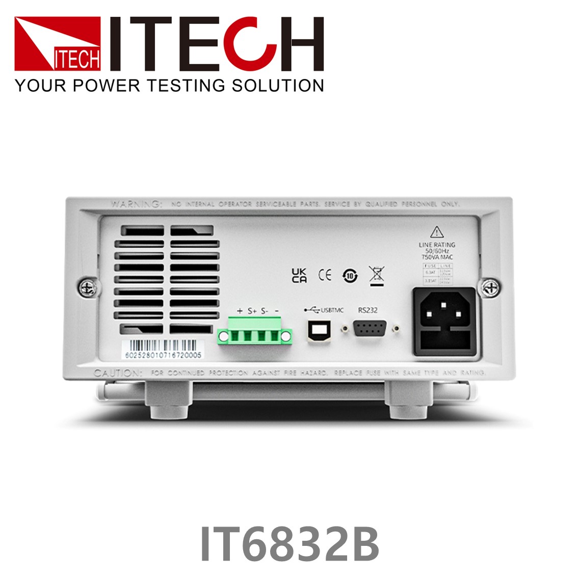 [ ITECH ] IT6832B  DC파워서플라이 0-32V/0-6A/192W 리니어 DC전원공급기 (RS232/USB/GPIB)