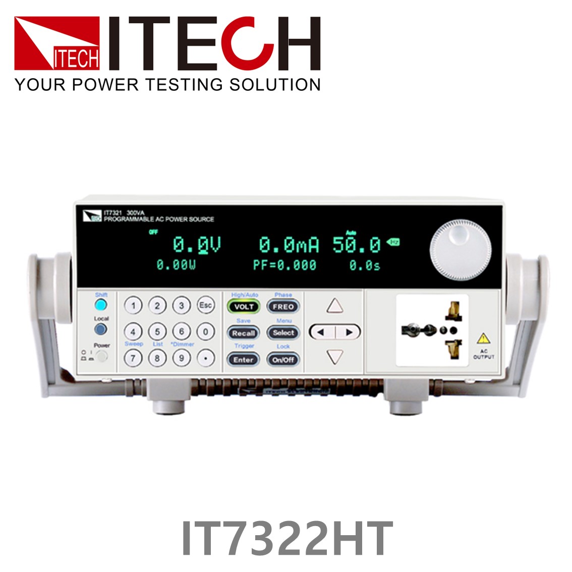 [ ITECH ] IT7322HT  리니어 프로그래머블 AC전원공급기 250V/500V - 3A/1.5A - 2250VA (3φ) (15U)