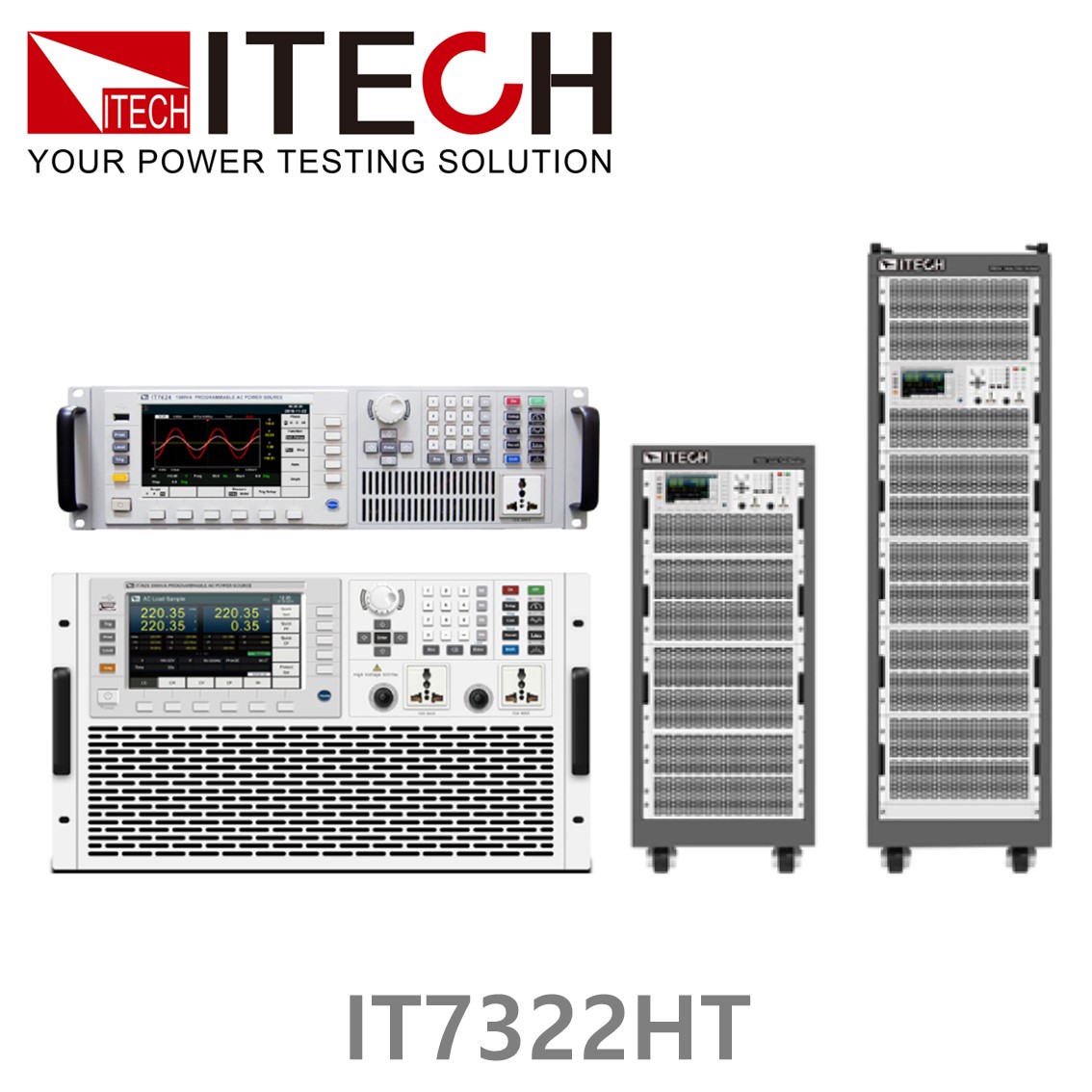 [ ITECH ] IT7322HT  리니어 프로그래머블 AC전원공급기 250V/500V - 3A/1.5A - 2250VA (3φ) (15U)