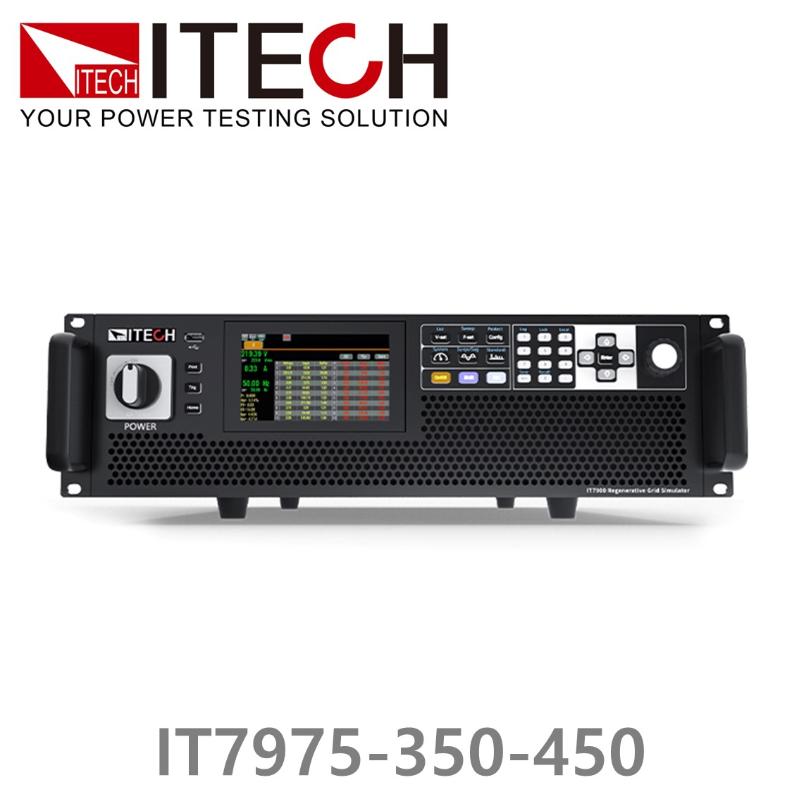 [ ITECH ] IT7975-350-450  회생 AC그리드 시뮬레이터 350V/460A/75KVA/ 1Φ or 3Φ (27U)