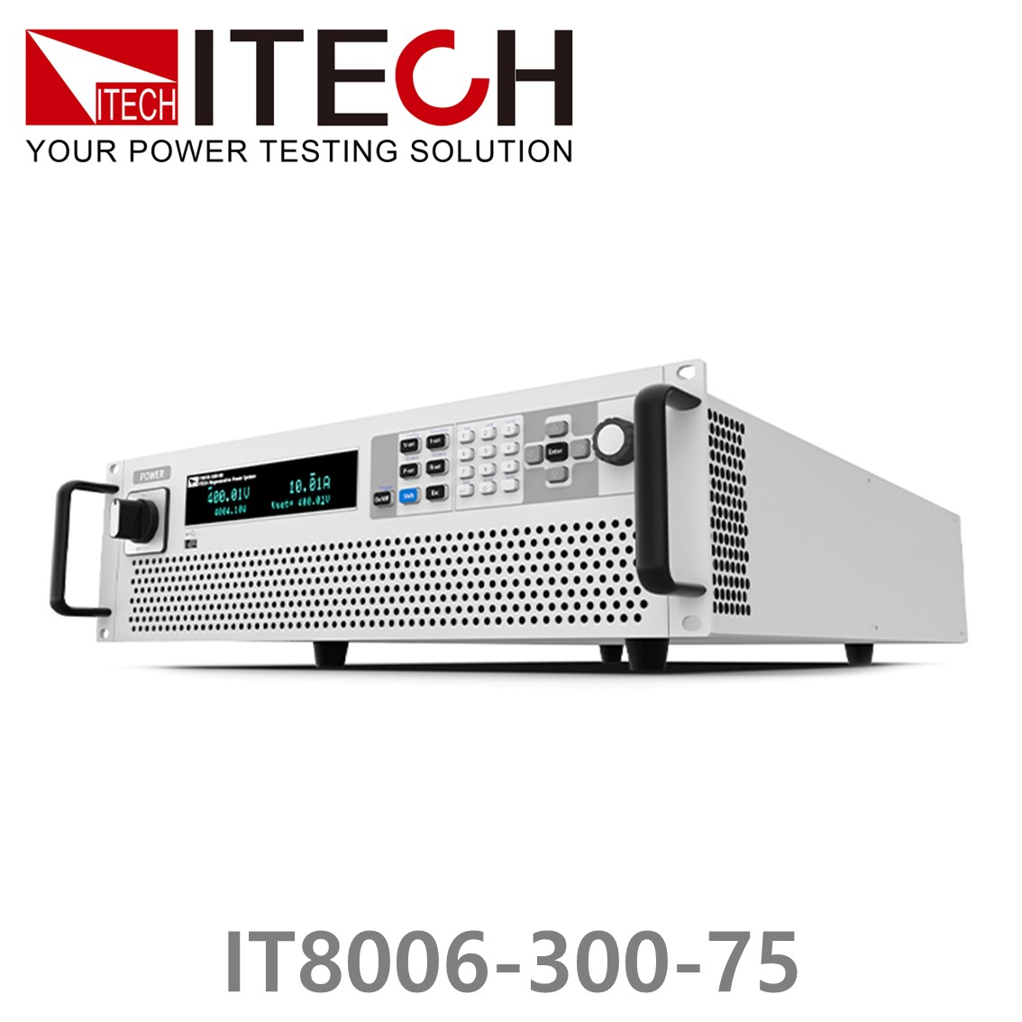 [ ITECH ] IT8006-300-75  회생형 DC전자로드 300V/75A/6kW (3U) DC전자부하