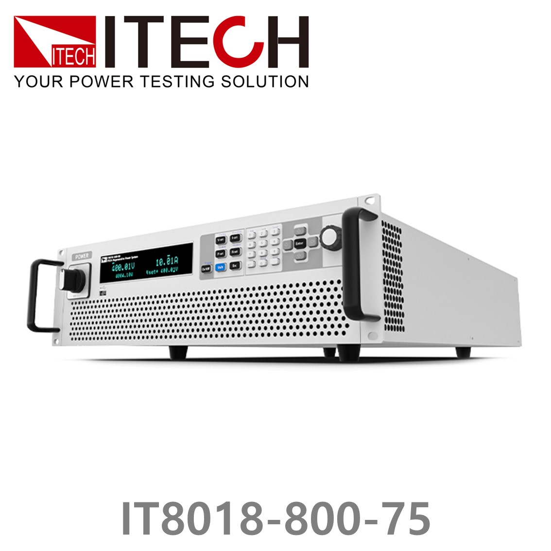 [ ITECH ] IT8018-800-75  회생형 DC전자로드 800V/75A/18kW (3U) DC전자부하