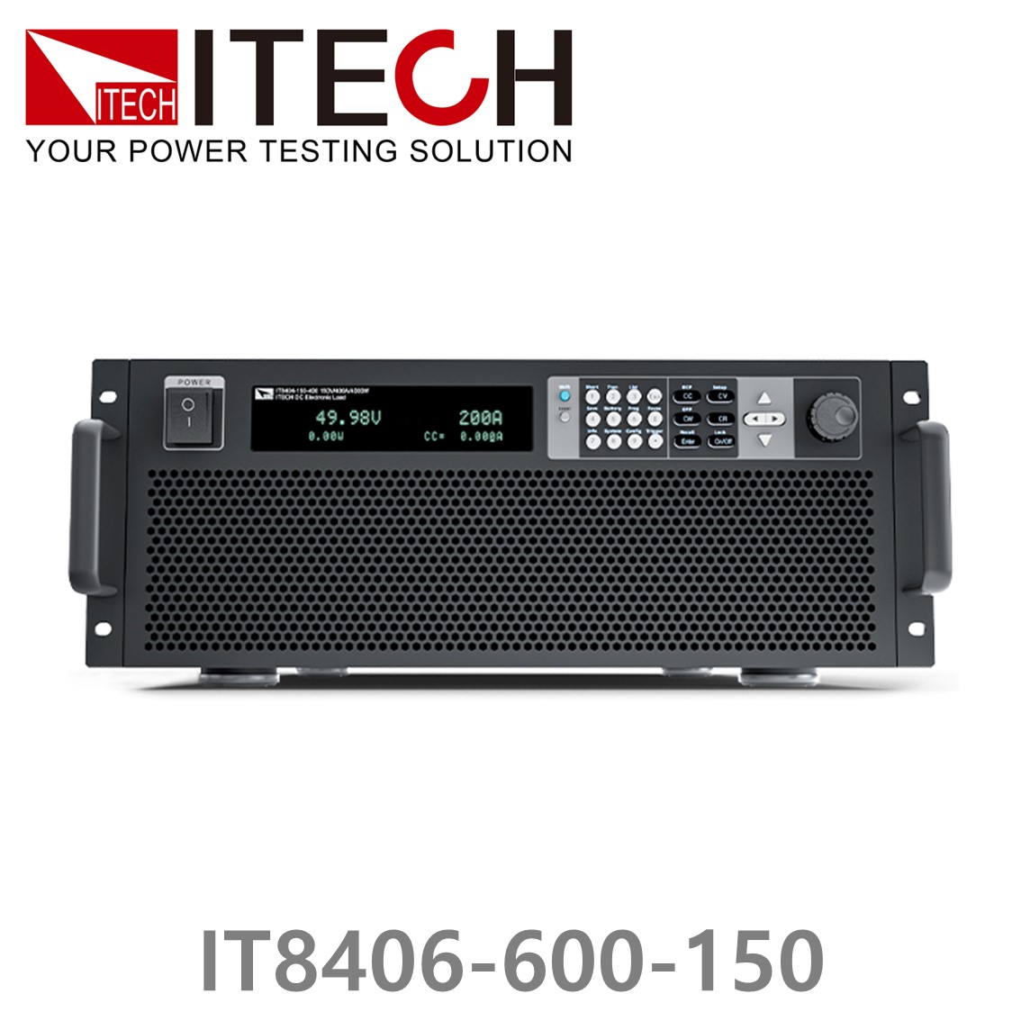 [ ITECH ] IT8406-600-150 고성능 DC전자로드 600V/150A/6kW (4U) DC전자부하