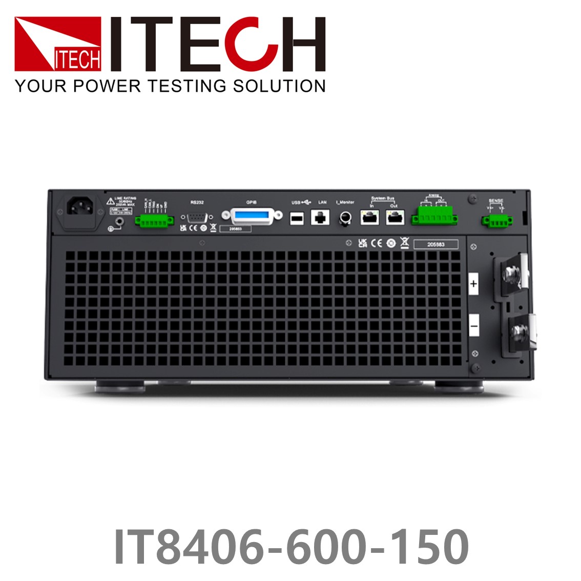 [ ITECH ] IT8406-600-150 고성능 DC전자로드 600V/150A/6kW (4U) DC전자부하