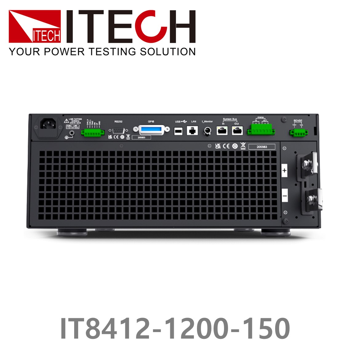 [ ITECH ] IT8412-1200-150  고성능 DC전자로드 1200V/150A/12kW (8U) DC전자부하