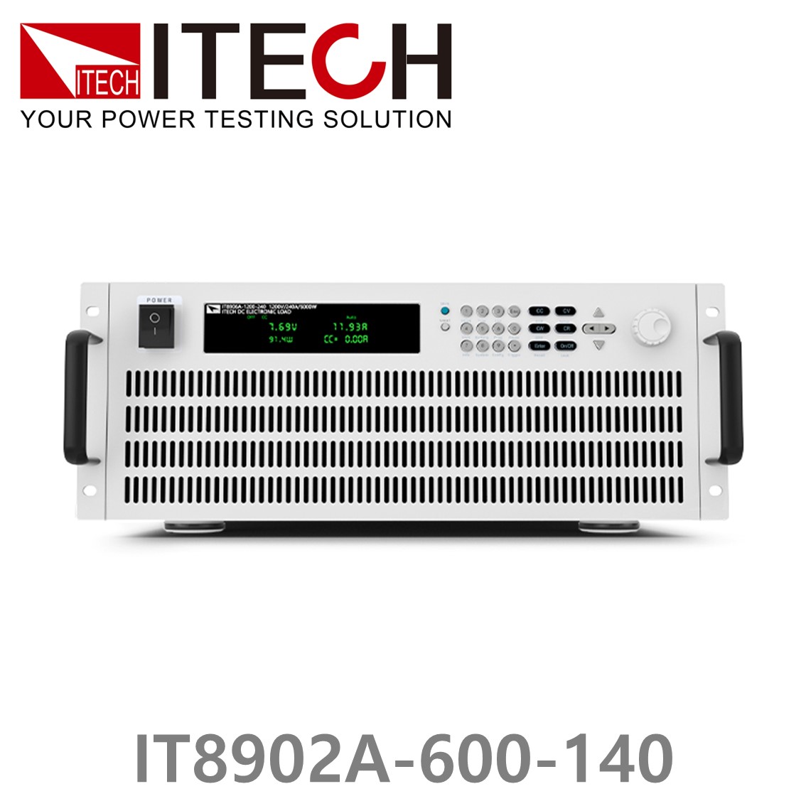 [ ITECH ] IT8902A-600-140  고성능 고전력 DC 전자로드  600V/140A/2kW (4U)