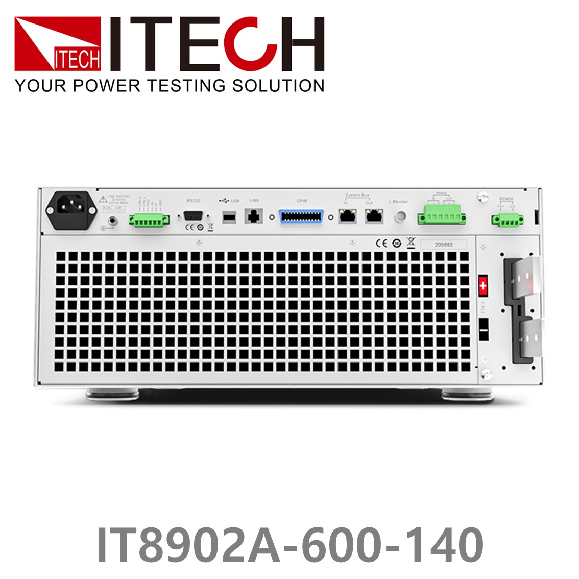 [ ITECH ] IT8902A-600-140  고성능 고전력 DC 전자로드  600V/140A/2kW (4U)