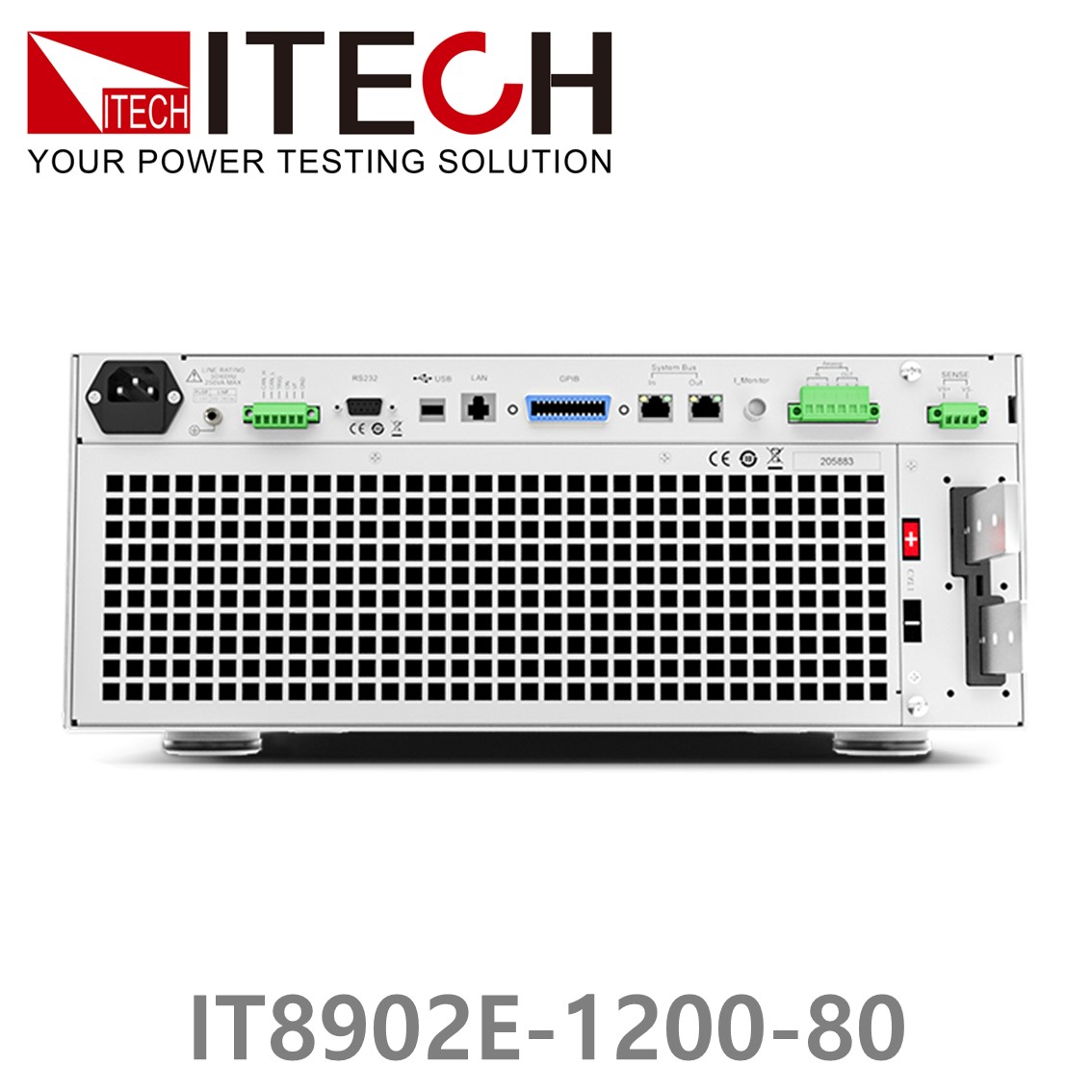 [ ITECH ] IT8902E-1200-80  고성능 고전력 DC 전자로드 1200V/80A/2kW (4U)