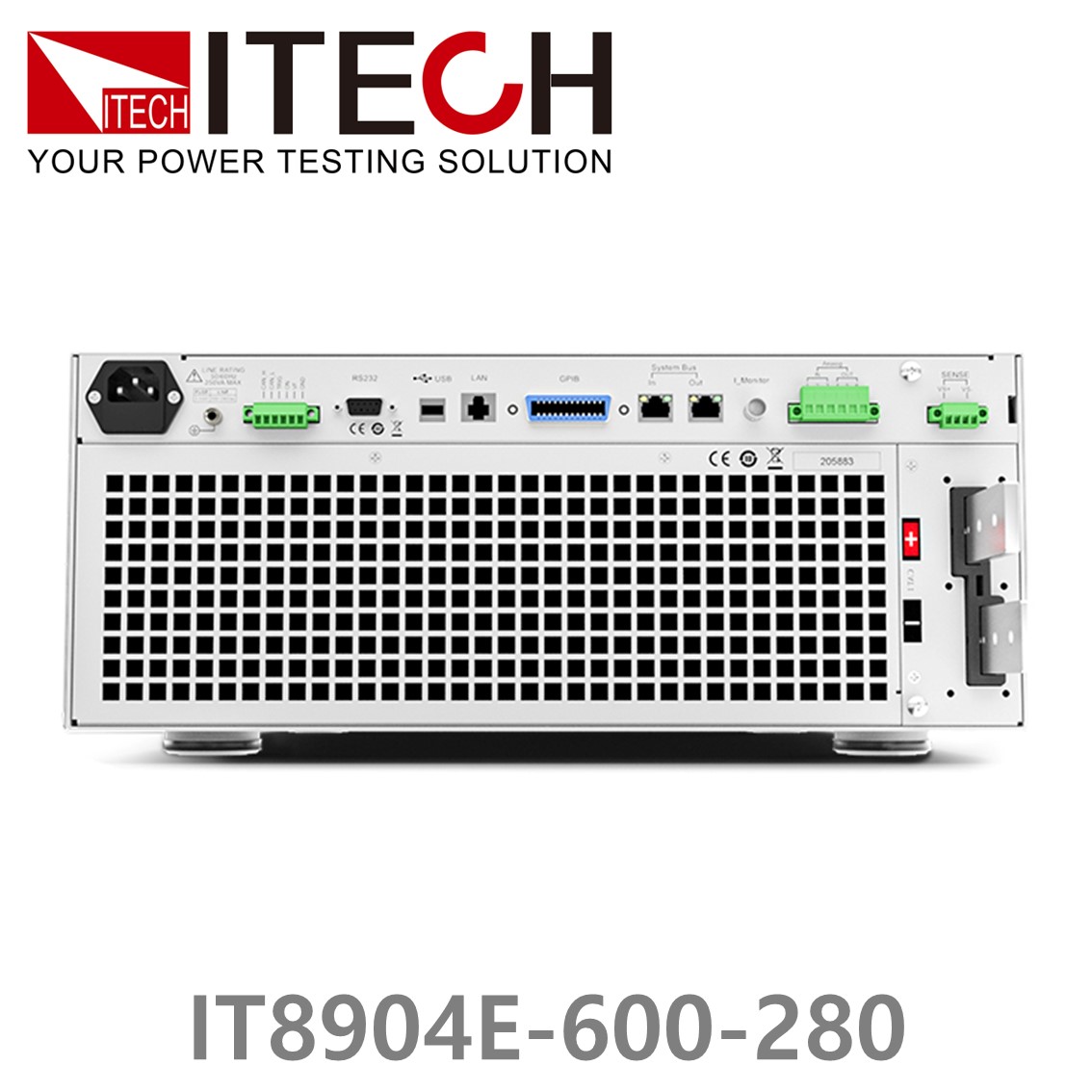 [ ITECH ] IT8904E-600-280  고성능 고전력 DC 전자로드 600V/280A/4kW (4U)