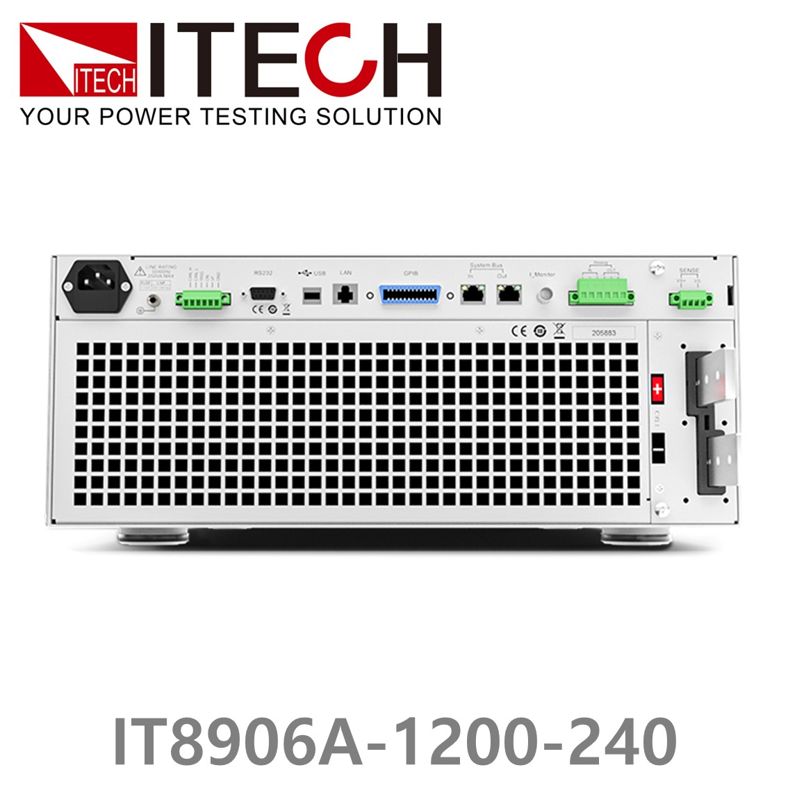 [ ITECH ] IT8906A-1200-240  고성능 고전력 DC 전자로드 1200V/240A/6kW (4U)