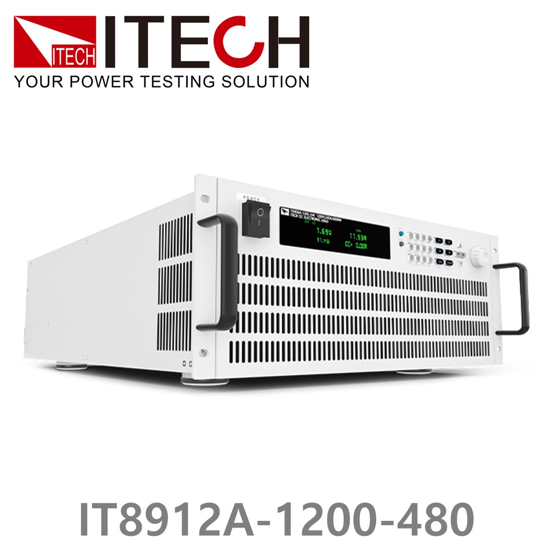 [ ITECH ] IT8912A-1200-480  고성능 고전력 DC 전자로드 1200V/480A/12kW (8U)