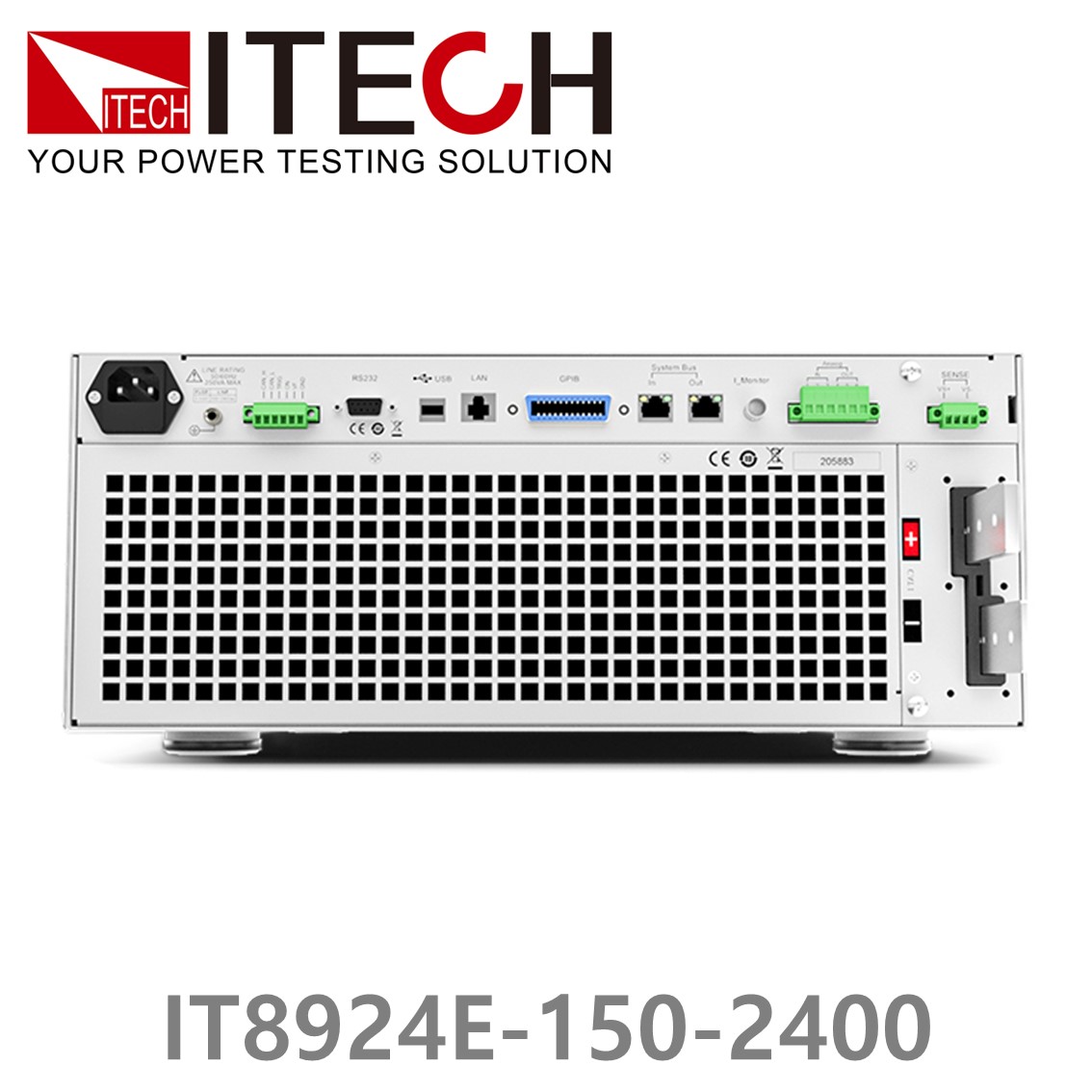 [ ITECH ] IT8924E-150-2400  고성능 고전력 DC 전자로드 150V/2400A/24kW (27U)