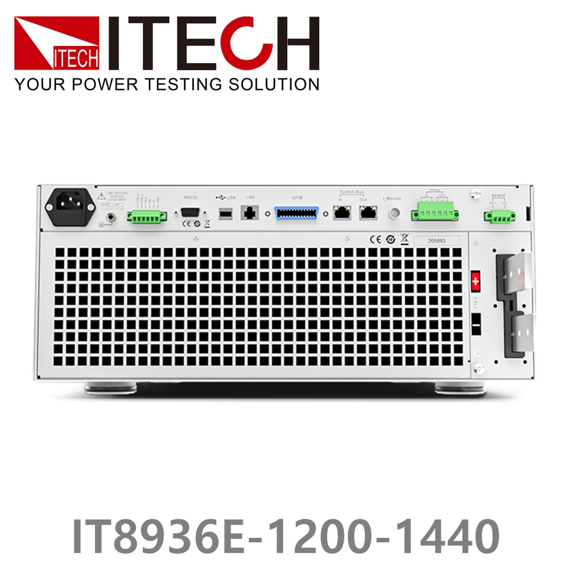 [ ITECH ] IT8936E-1200-1440  고성능 고전력 DC 전자로드 1200V/1440A/36kW (27U)