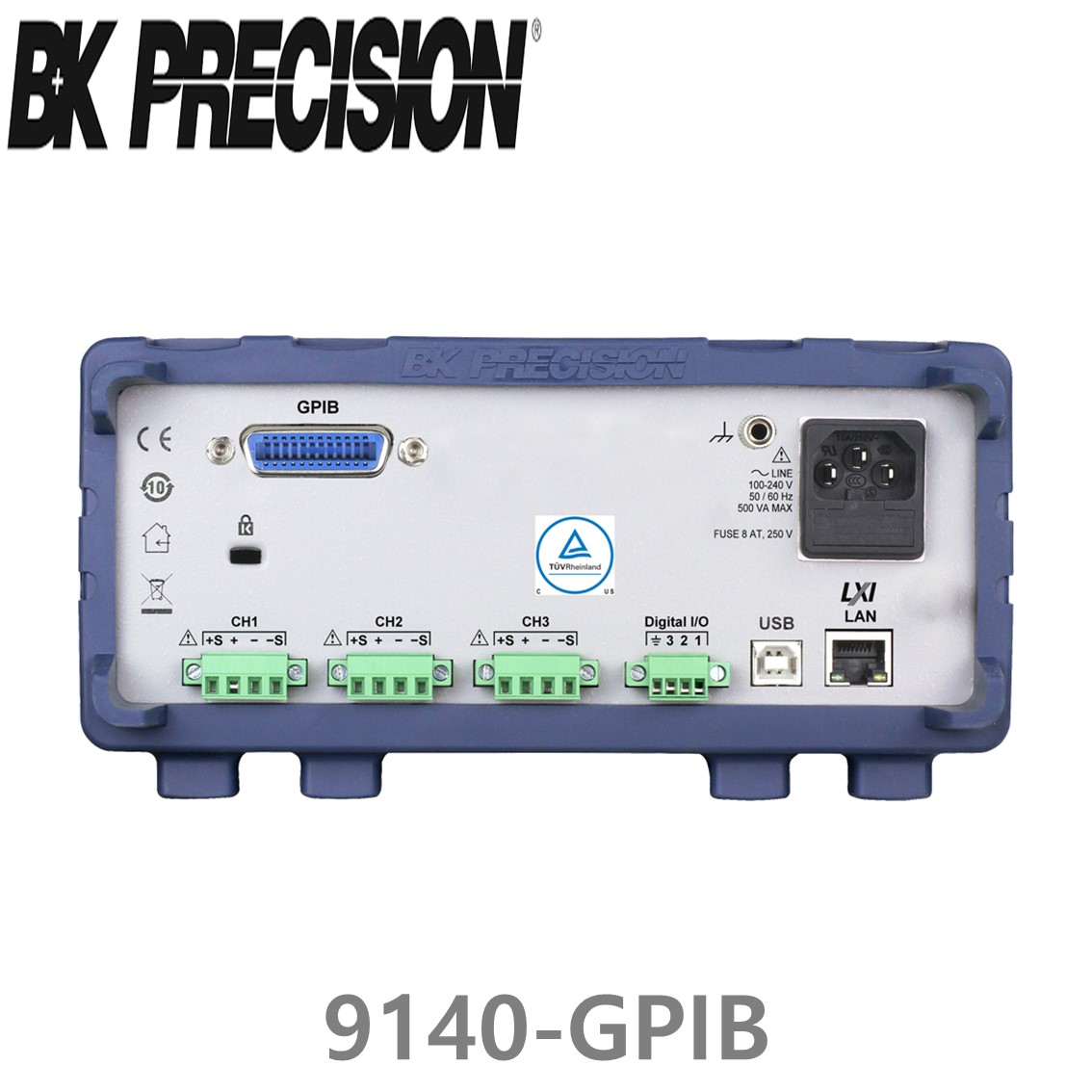 [ BK Precision ] 9140-GPIB  32V/8A/300W 3채널 다중범위 DC전원공급장치