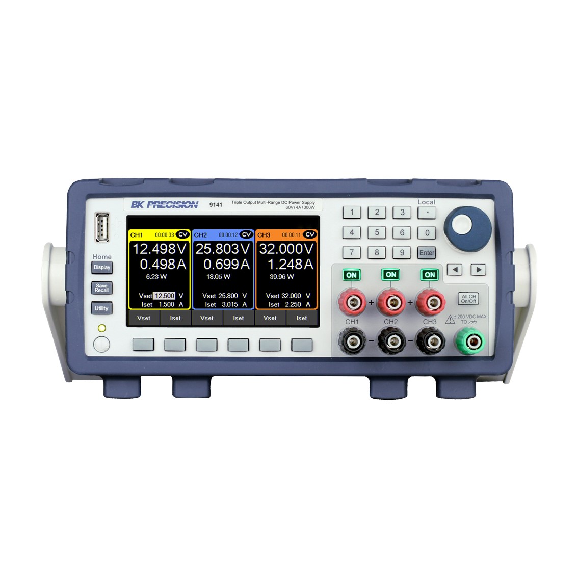 BK PRECISION 9141-GPIB  DC파워서플라이 60V/4A/300W 3채널 DC전원공급장치