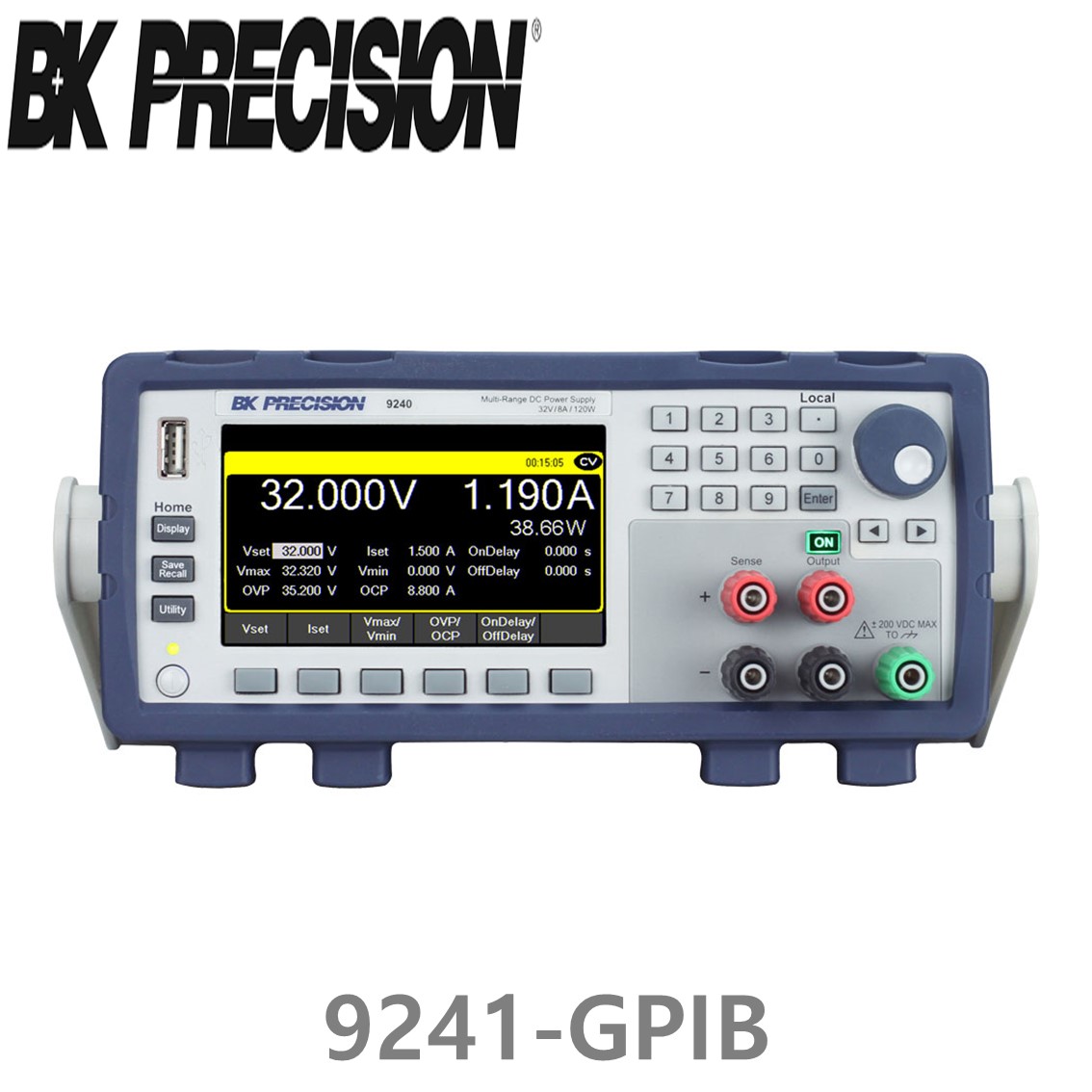 [ BK Precision ] 9141-GPIB  60V/4A/300W 3채널 멀티레인지 DC전원공급장치