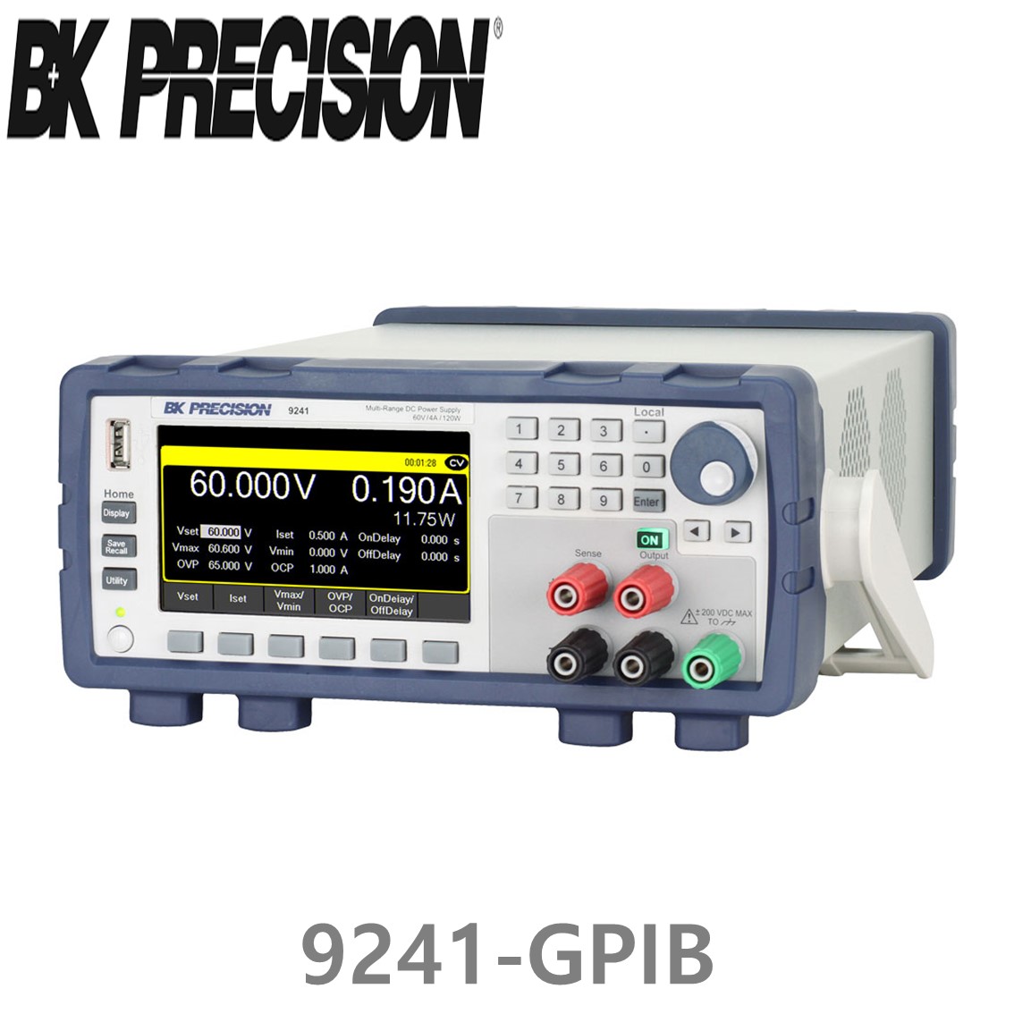 [ BK Precision ] 9241-GPIB  60V/4A/120W GPIB 멀티레인지 DC전원공급장치