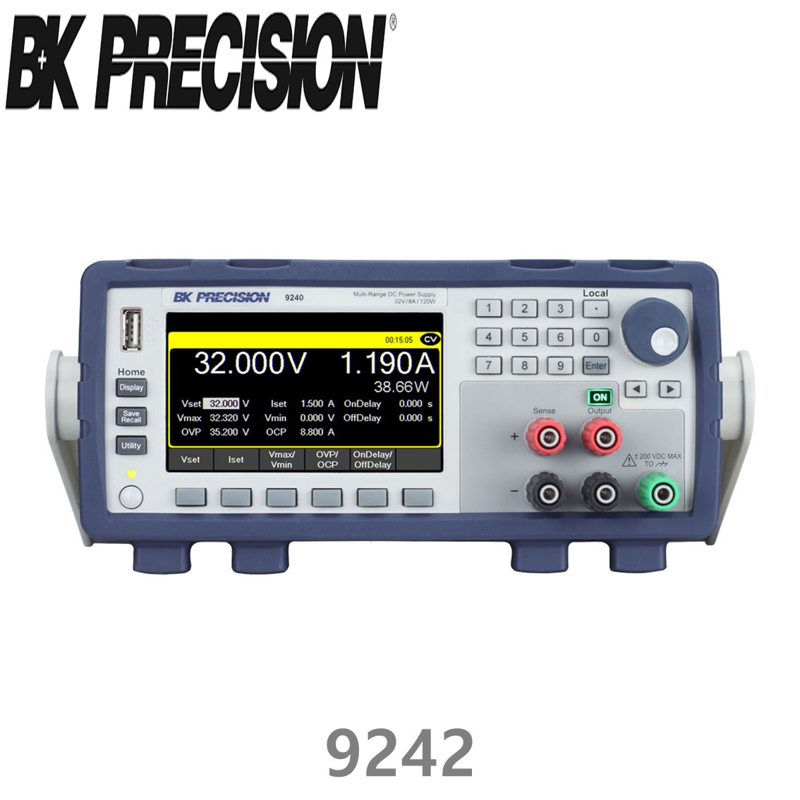 [ BK Precision ] 9242  60V/10A/200W 멀티레인지 DC 전원공급장치