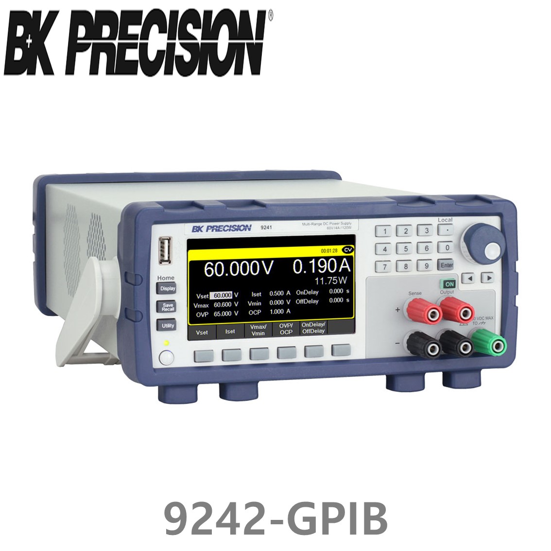 [ BK Precision ] 9242-GPIB  60V/10A/200W GPIB 다중 범위 DC 전원공급장치