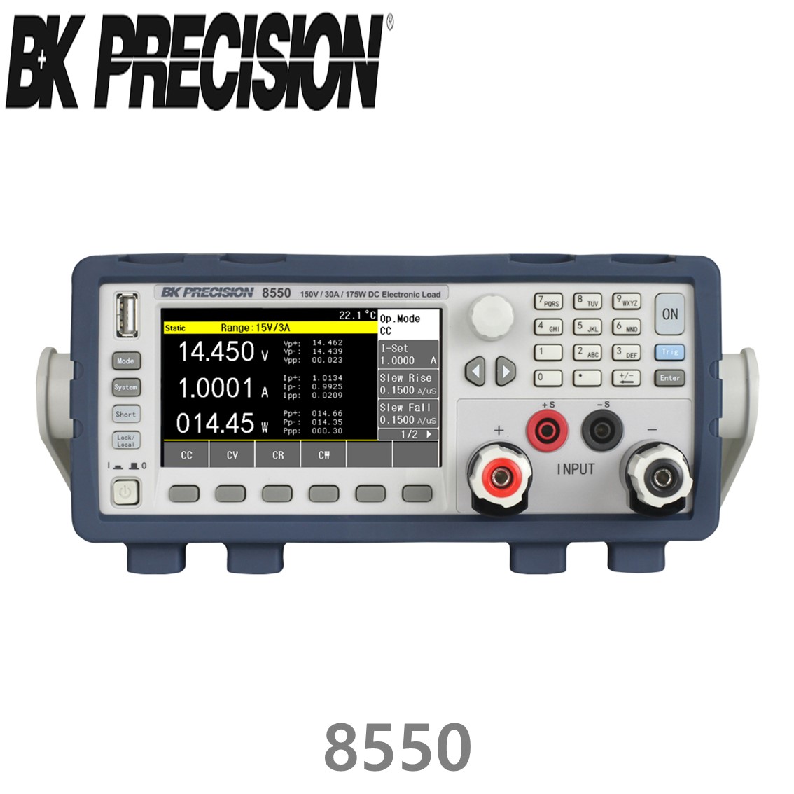 [ BK Precision ] 8550  프로그래머블 DC전자로드 150V/30A/175W