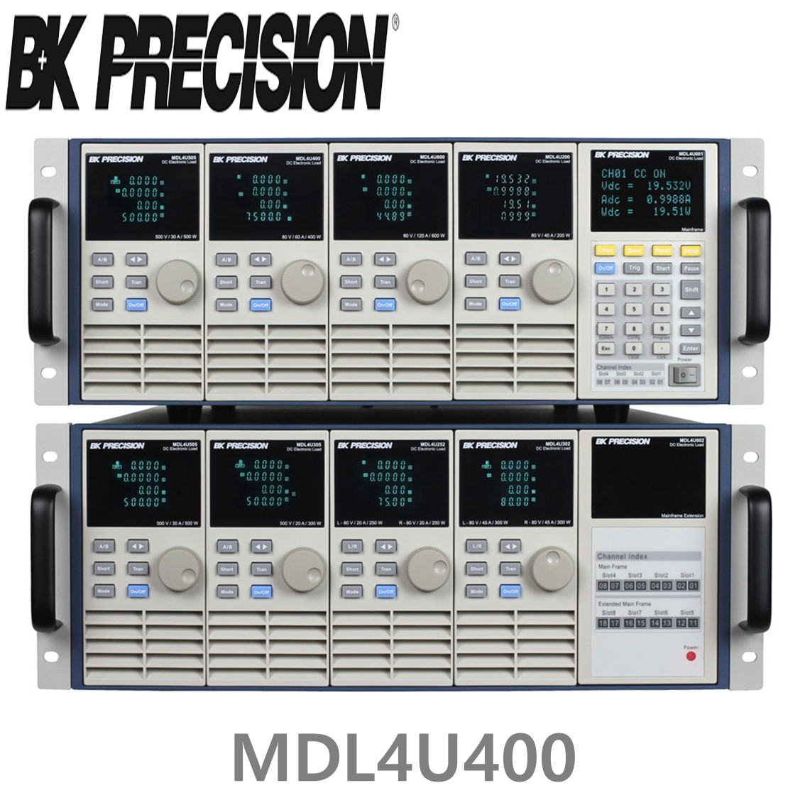 [ BK Precision ] MDL4U400  DC전자로드모듈(4U) 80V/60A/400W