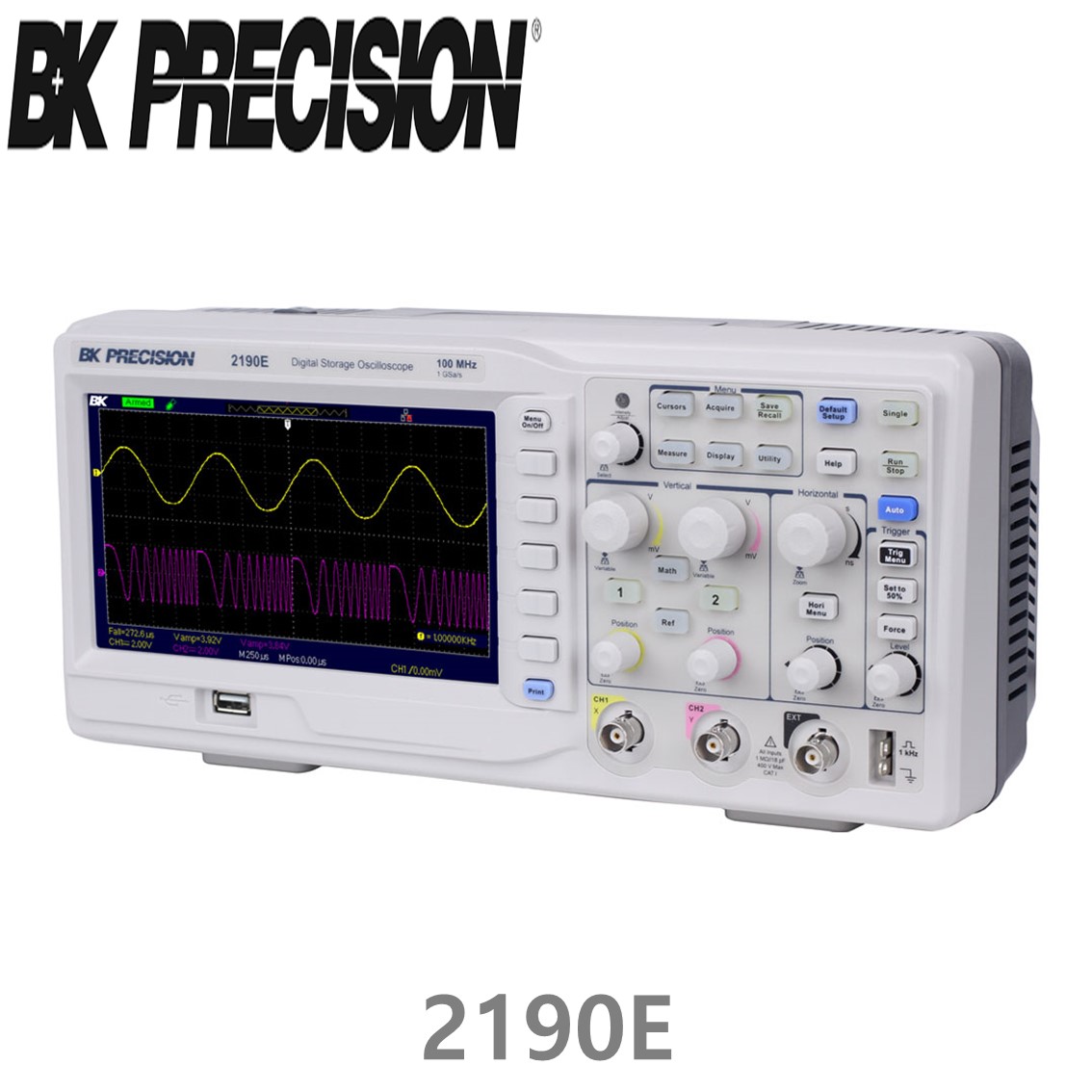 [ BK Precision ] 2190E  2채널 디지털 스토리지 오실로스코프 100MHz/1GSa 