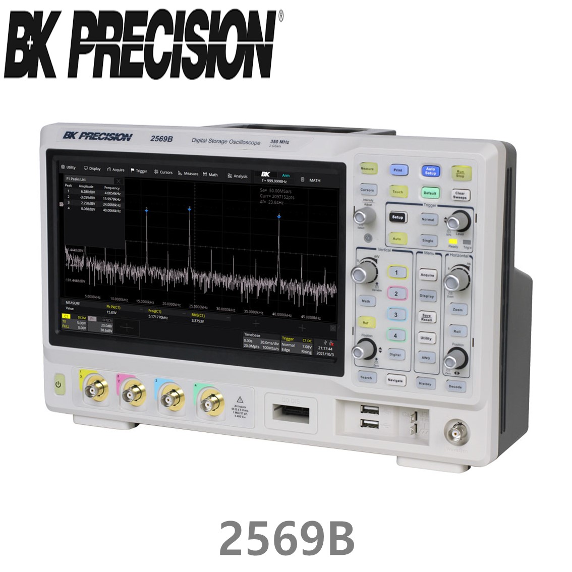 [ BK Precision ] 2569B  4채널/300MHz/2GSa  디지탈 오실로스코프