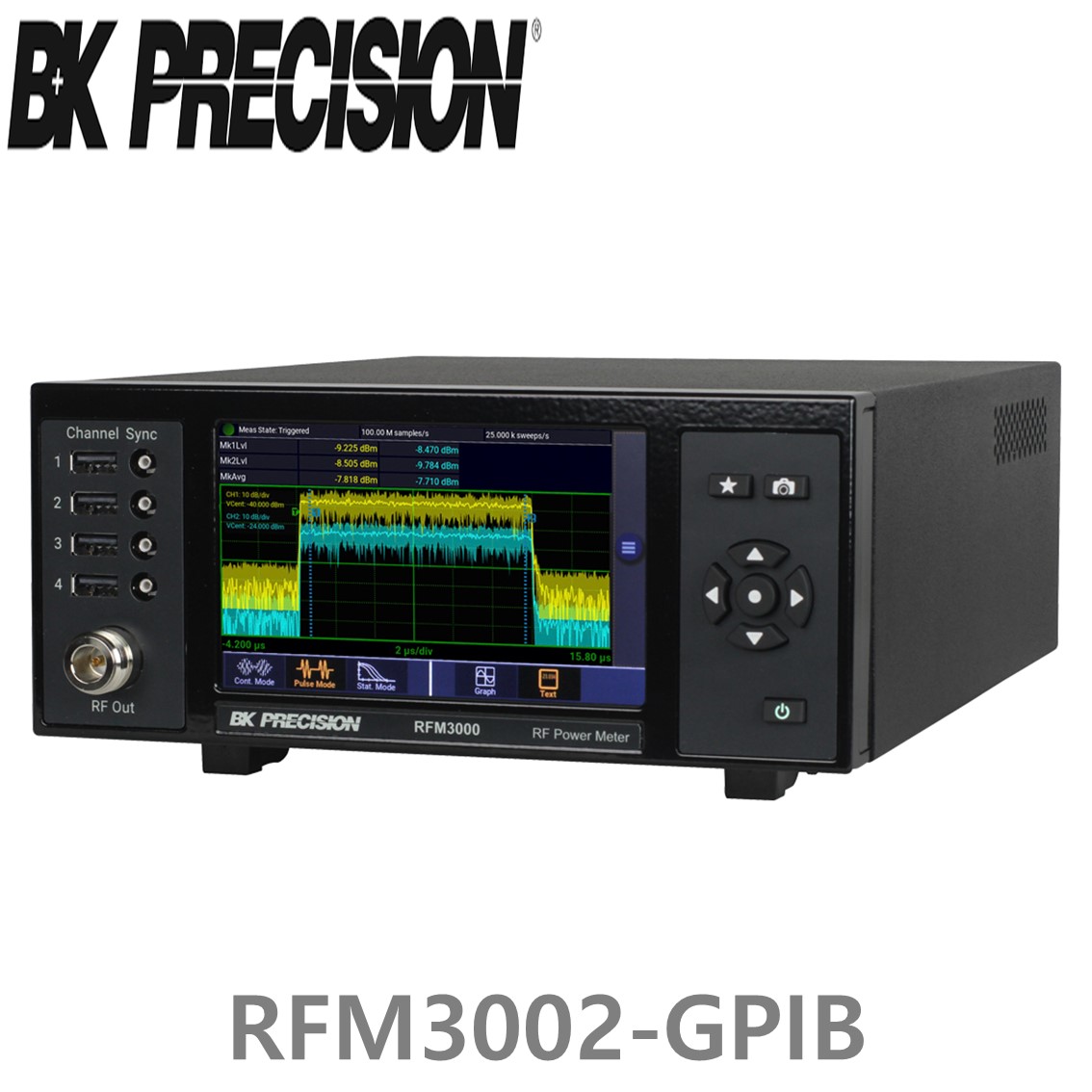 [ BK Precision ] RFM3002-GPIB  2채널 RF 전력계 GPIB포함(RFP3006, RFP3008, RFP3018, RFP3040, RFP3118, RFP3140)