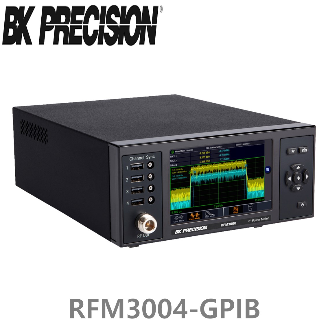 [ BK Precision ] RFM3004-GPIB  4채널 RF전력계 GPIB포함(RFP3006, RFP3008, RFP3018, RFP3040, RFP3118, RFP3140)