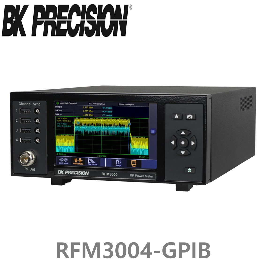 [ BK Precision ] RFM3004-GPIB  4채널 RF전력계 GPIB포함(RFP3006, RFP3008, RFP3018, RFP3040, RFP3118, RFP3140)