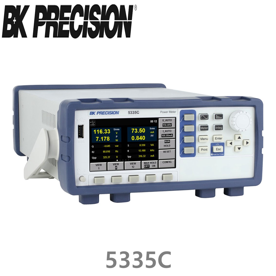 [ BK Precision ] 5335C  파워미터, 전력계 600Vrms(Cat II) 및 20Arms (GPIB 없슴)