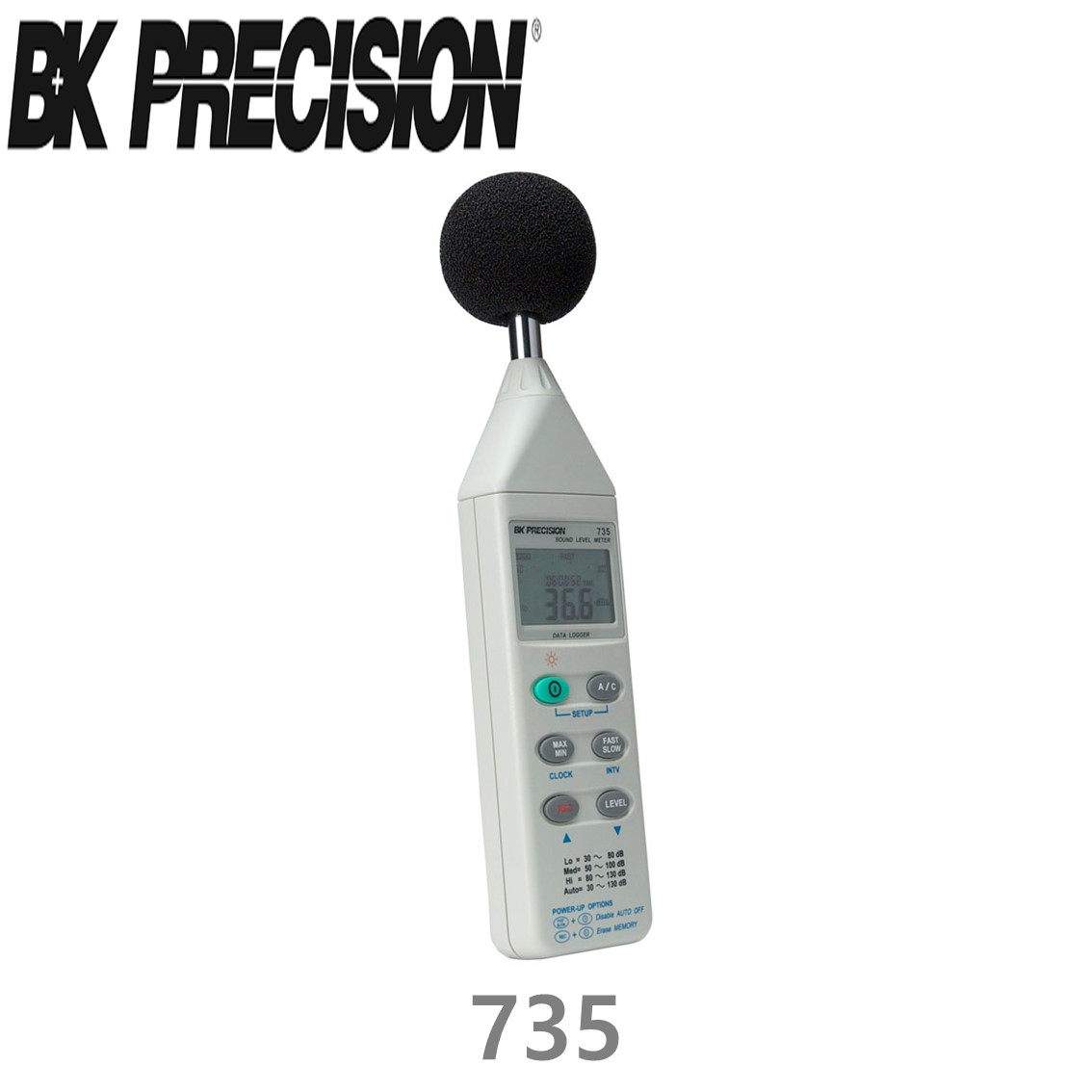 [ BK Precision ] 735  소음계 데이터 로깅 디지털 사운드 레벨 미터