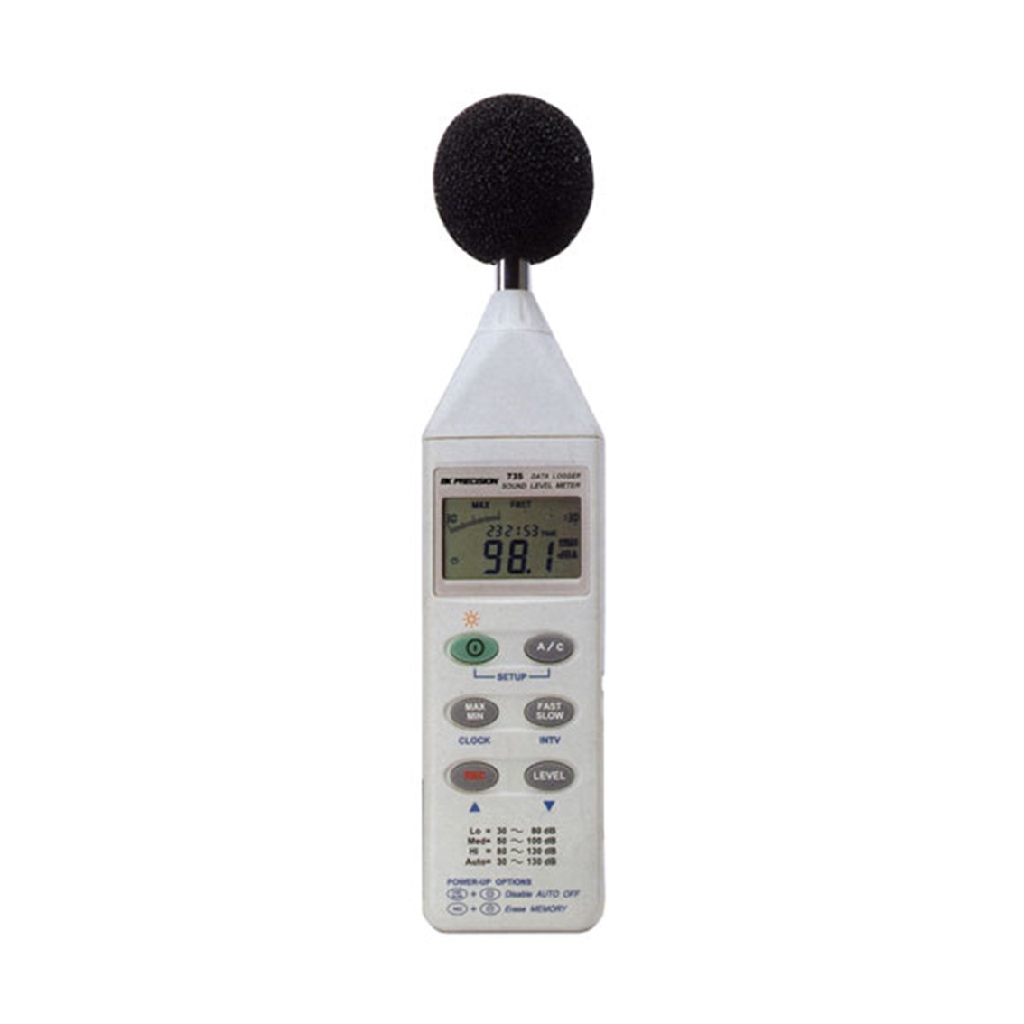 BK PRECISION 735 소음계 32K 데이터 로거 디지털 사운드 레벨미터