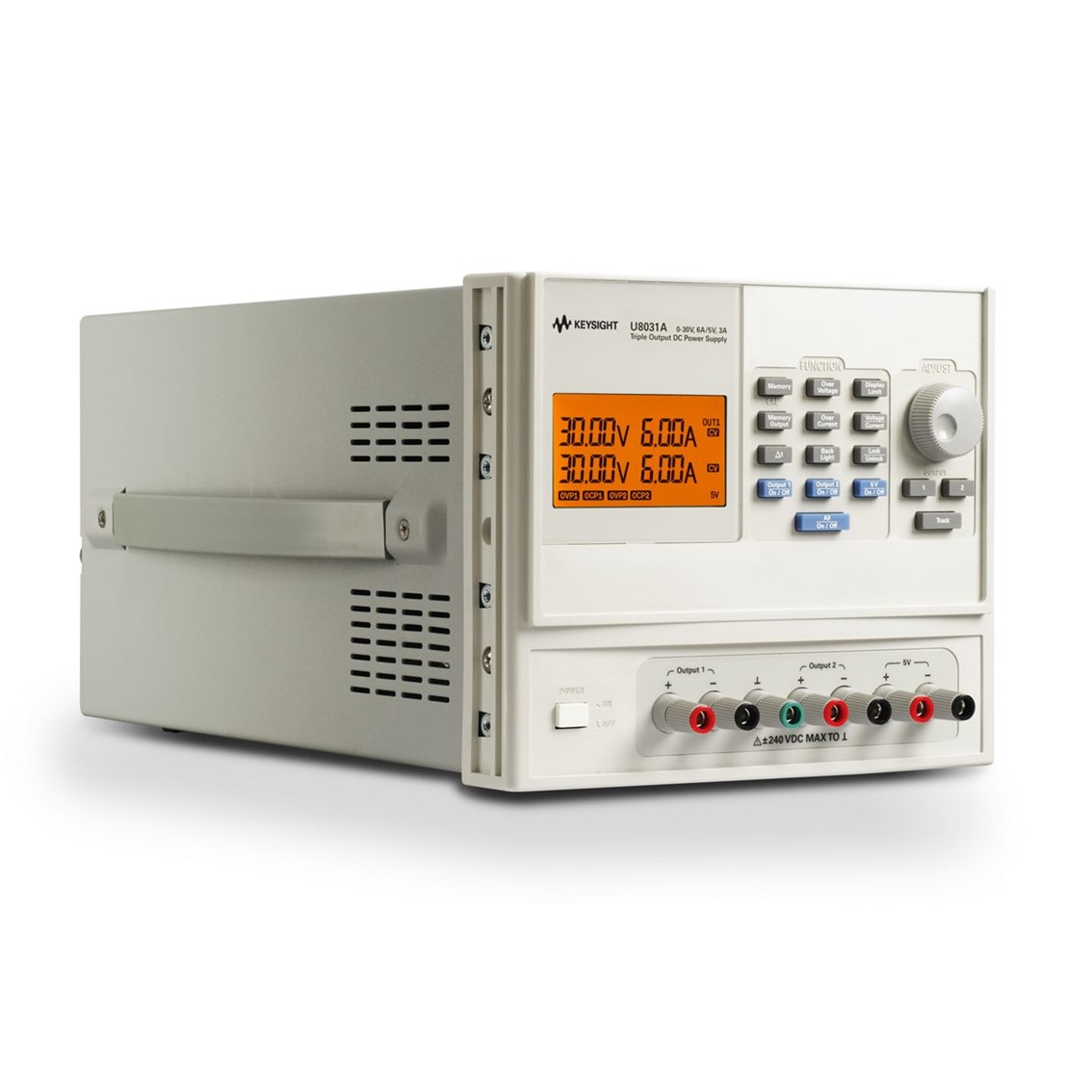 [ KEYSIGHT ] U8031A  DC전원공급기 30V/6A(2x), 5V/3A/375W DC파워서플라이