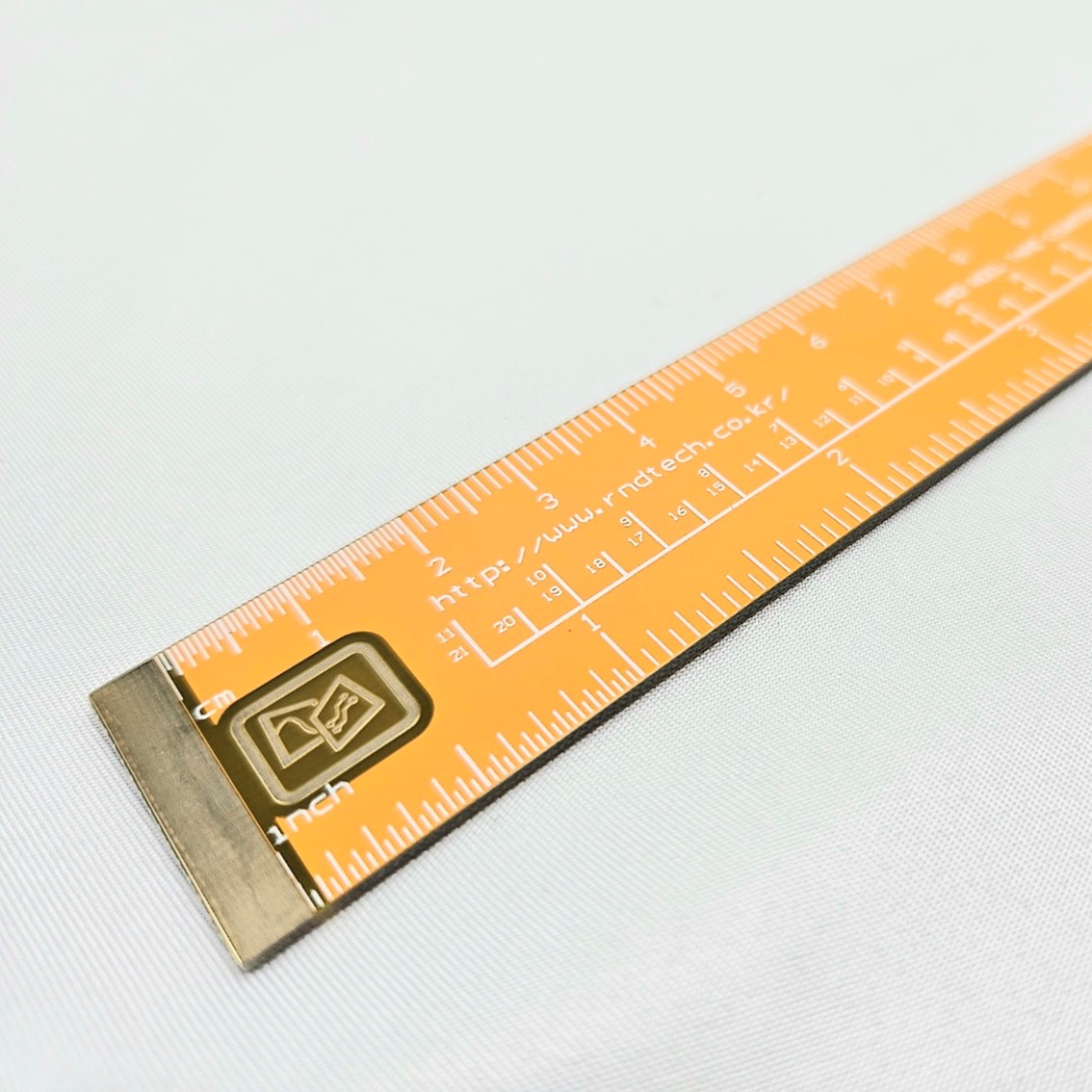 [ 알앤디테크 ] 금도금 PCB룰러 PCB줄자 PCB설계참조/25Cm/PCB Ruller