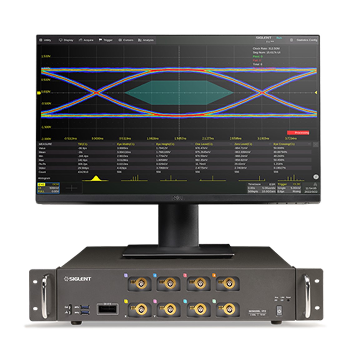 [ SIGLENT ] SDS6108L  오실로스코프 8채널/2U/8-bit/1GHz/5GSa/s(10 GSa/s ESR)/500Mpts