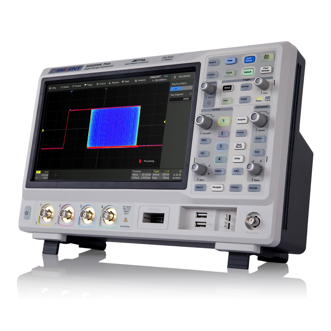 [ SIGLENT ] SDS2354X HD  시글런트 오실로스코프 4채널/350MHz/2GSa/s/12-bit/200Mpts