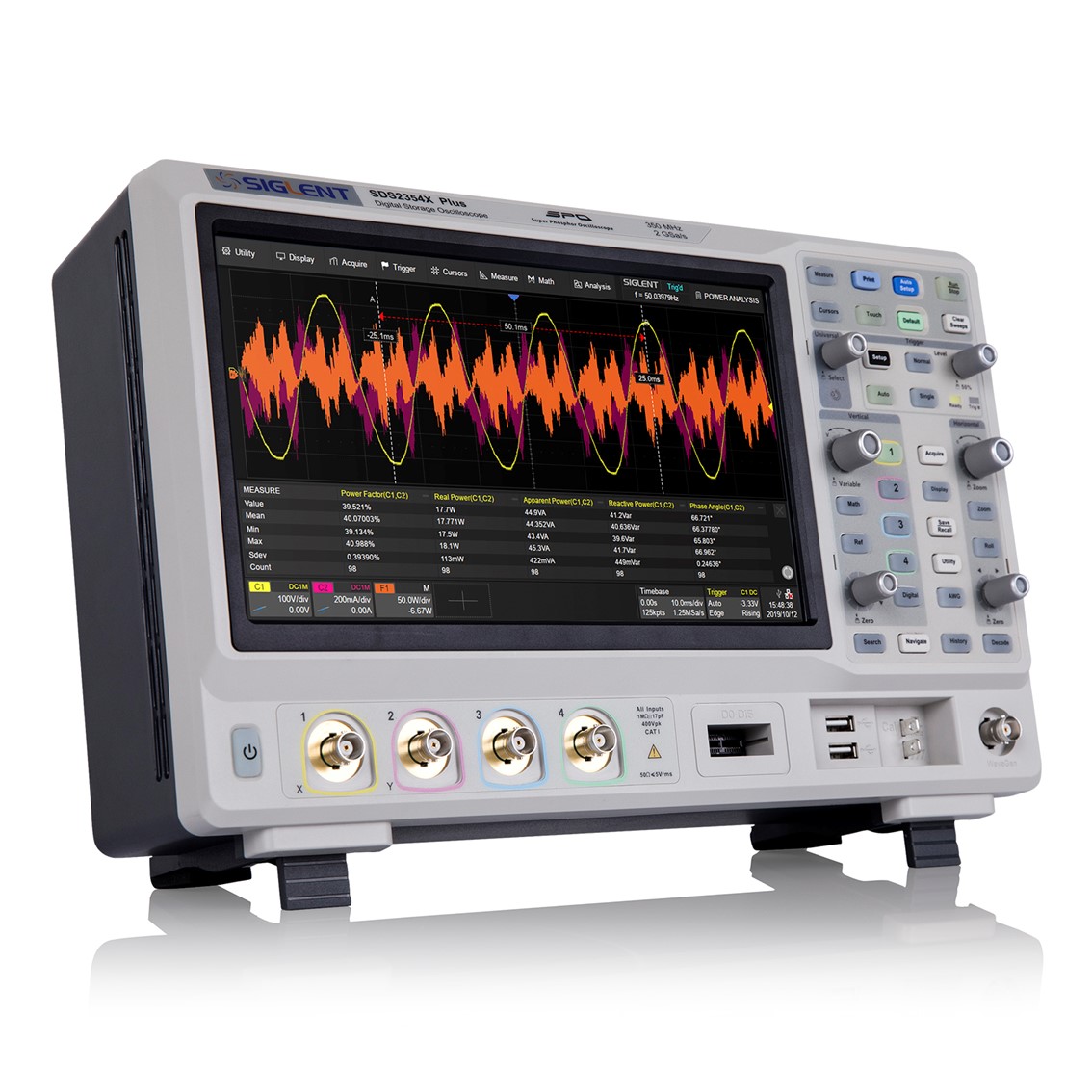 [ SIGLENT ] SDS2354X Plus	시글런트 오실로스코프 4채널/350MHz/2GSa/s/200Mpts