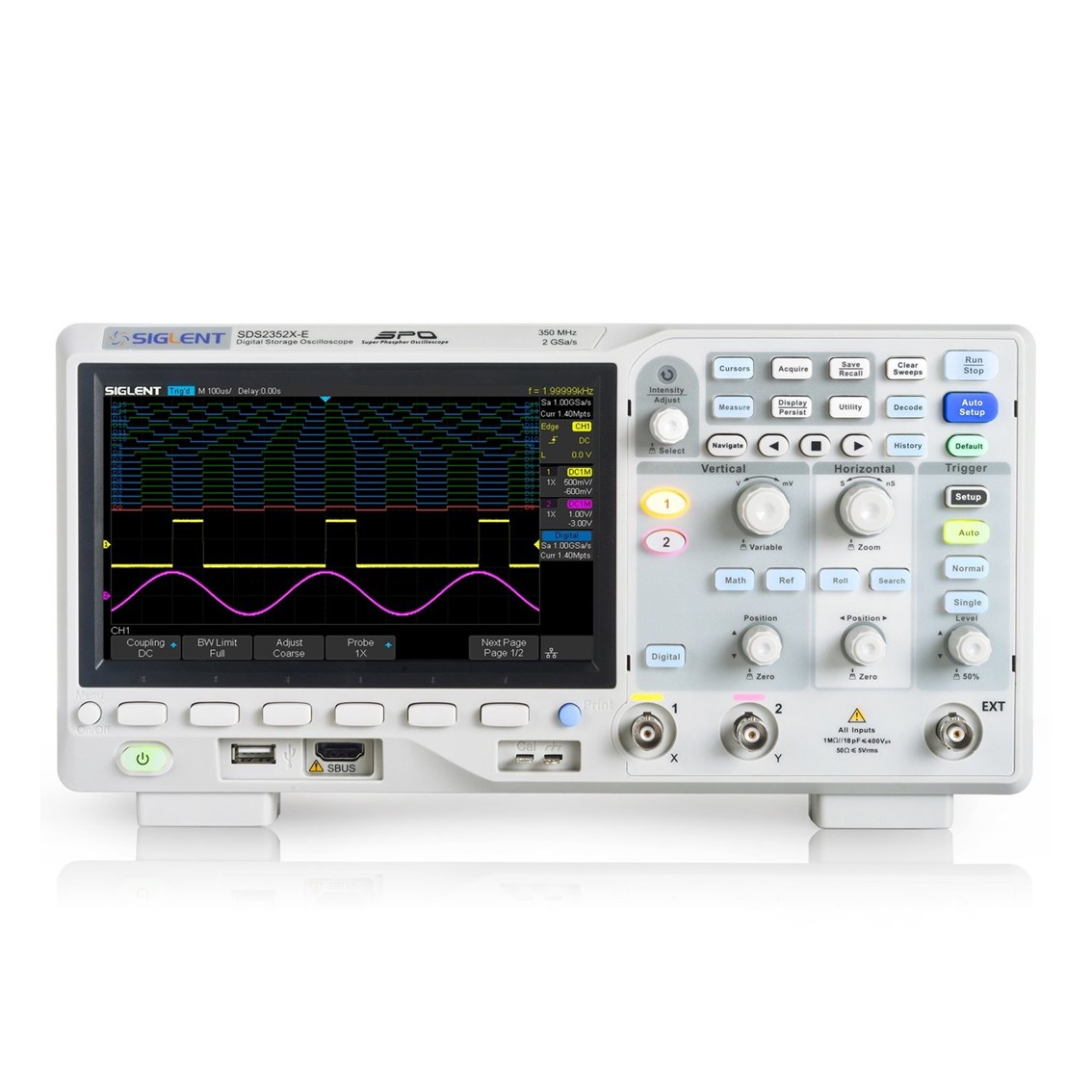 [ SIGLENT ] SDS2202X-E  시글런트 오실로스코프 2채널/200MHz/2GSa/s/28M