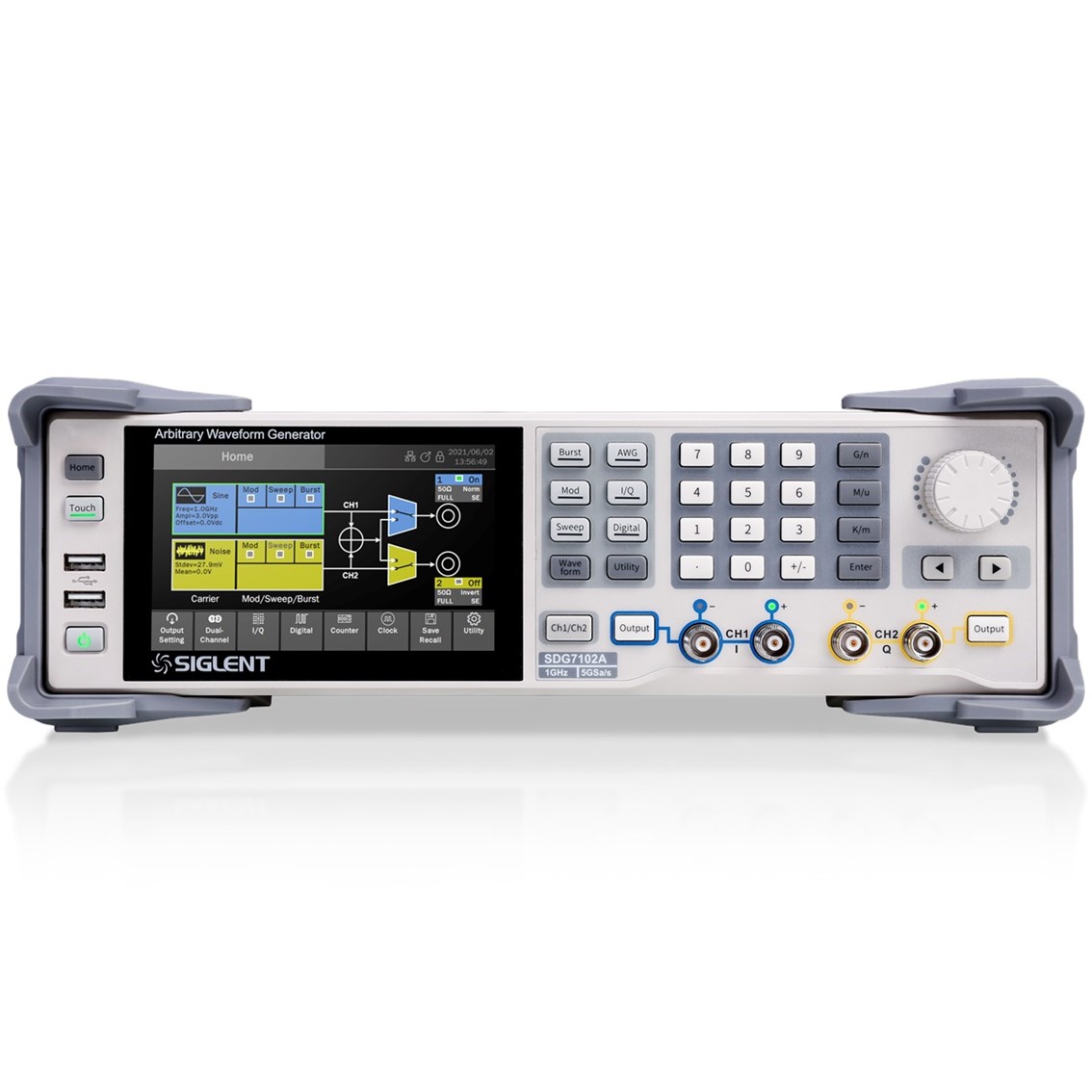 SIGLENT SDG7102A  임의파형발생기 1GHz/5GSa/s/14-bit/차동/싱글 엔드 출력 채널 2개