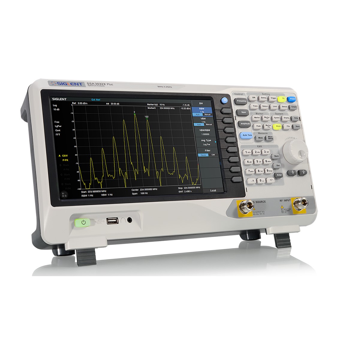 [ SIGLENT ] SSA3015X Plus  스펙트럼 분석기 9KHz-1.5GHz / -98dBc/Hz