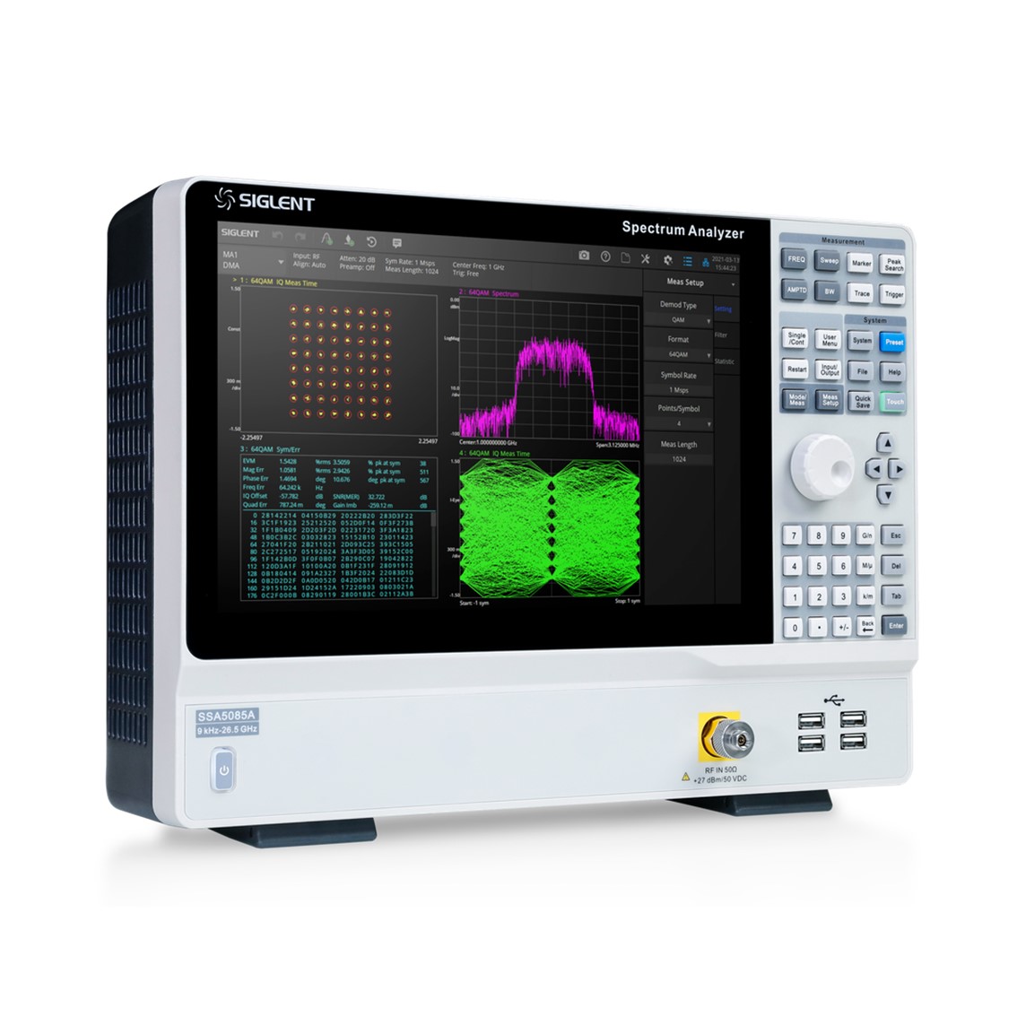 [ SIGLENT ] SSA5083A  스펙트럼 분석기 9kHz~13.6GHz / RBW 1Hz~10MHz/DANL -165 dBm/Hz