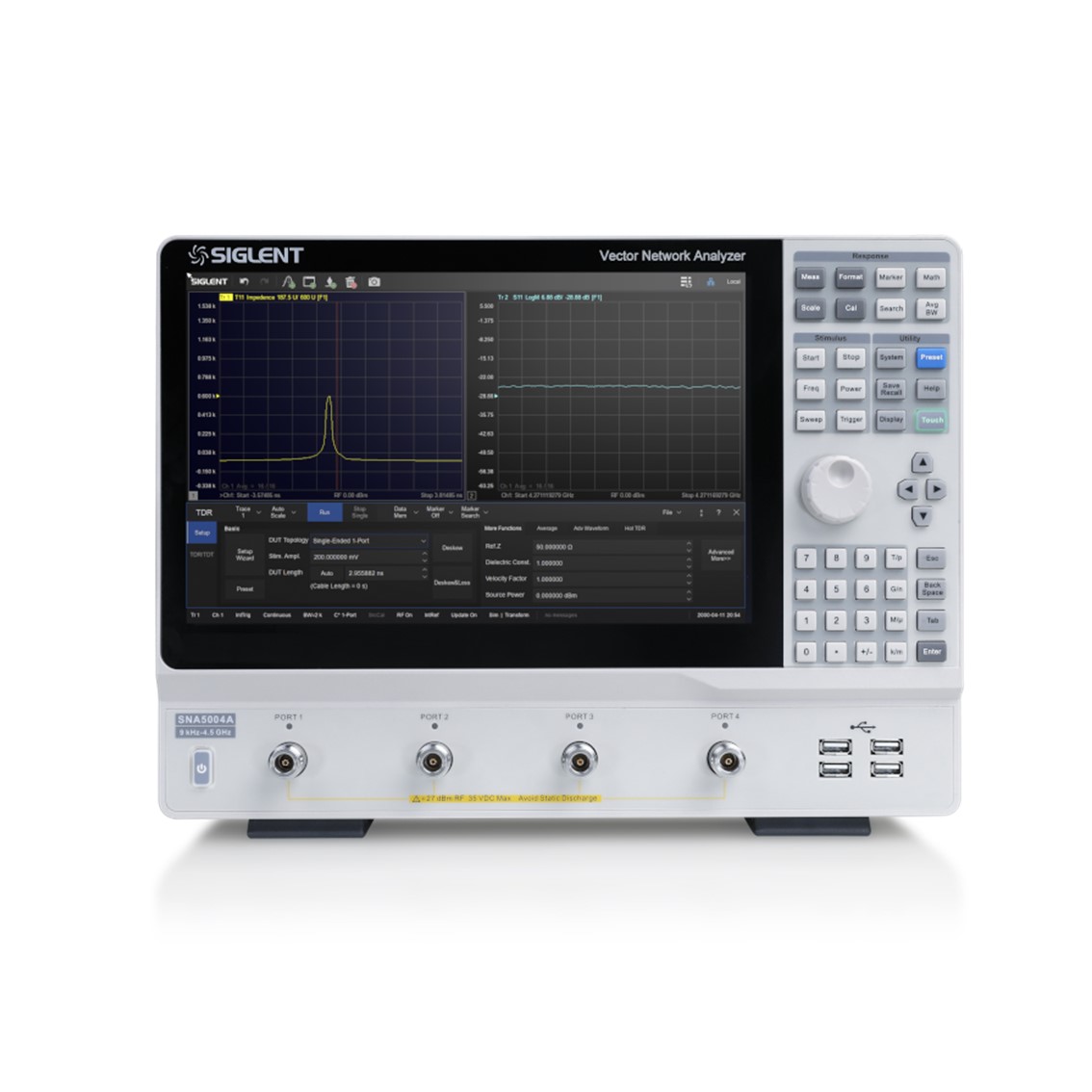 [ SIGLENT ] SNA5002A  벡터 네트워크 분석기 9kHz~4.5GHz /1 Hz / IFBW10Hz~3MHz