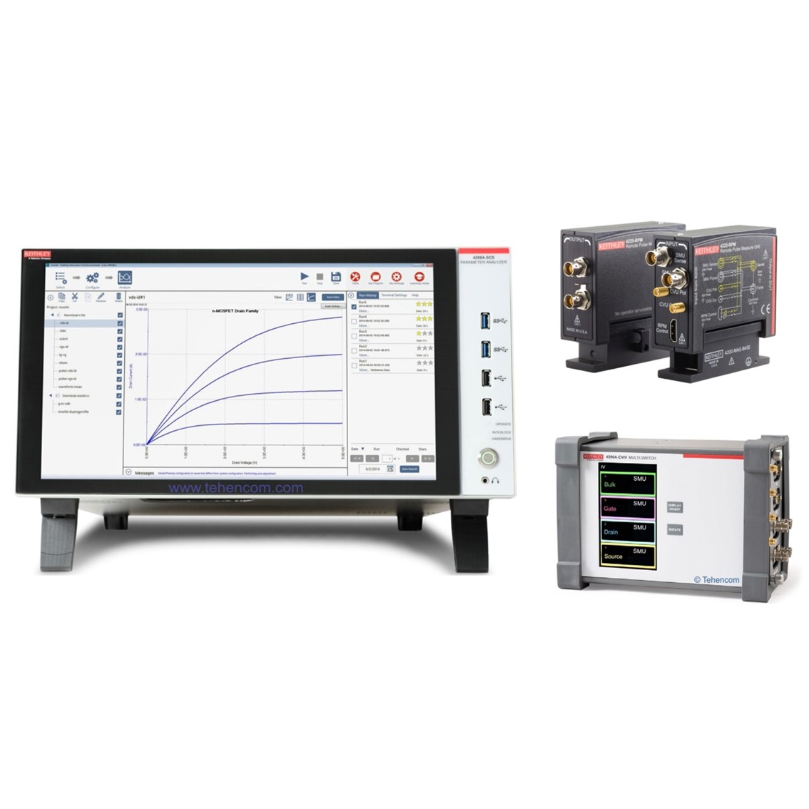 [ TEKTRONIX KETHLEY ] 4200A-SCS-PKA 매개변수 분석기,소스미터, 펄스측정장치 4201-SMU(2),4200-PA(1),8101-PIV(1)