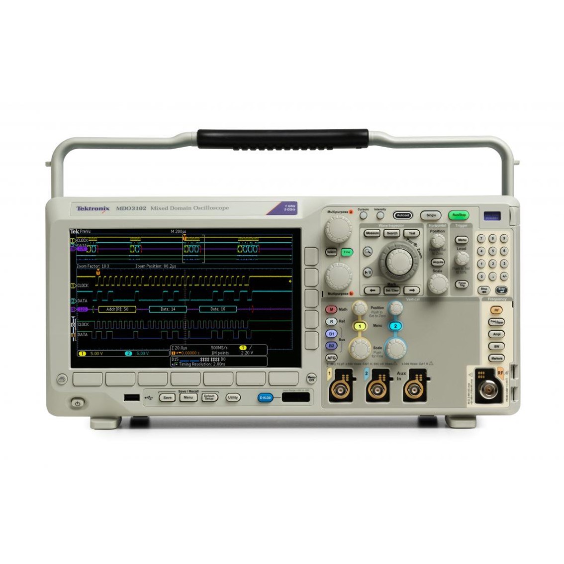 [ TEKTRONIX KETHLEY ] MDO3024  4채널 디지탈오실로스코프 4CH/200MHz/2.5GS/10M/디지탈16채널