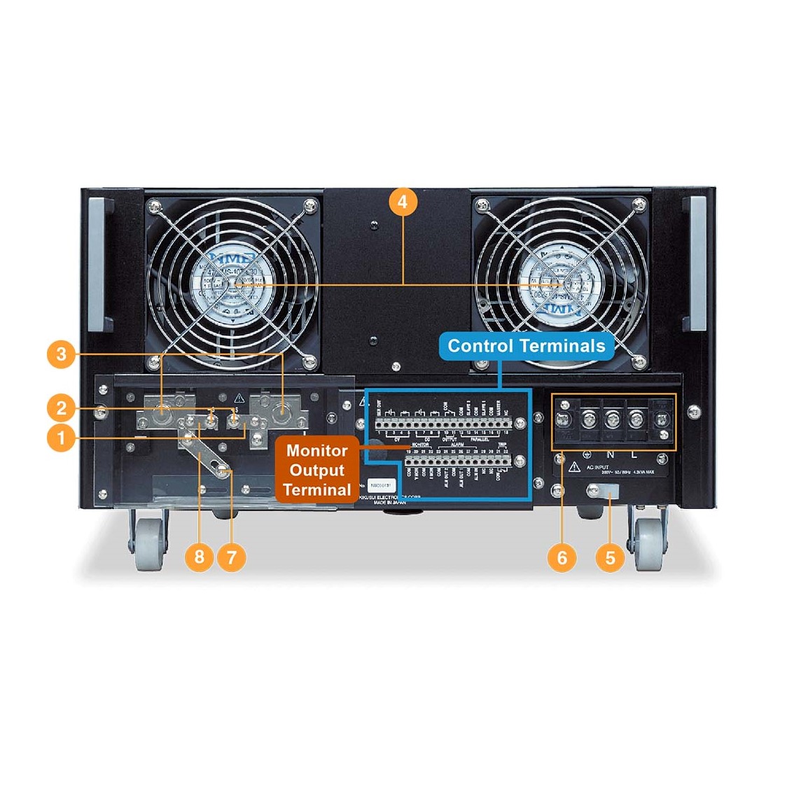 [ KIKUSUI ] PAD36-100LA  가변 직류 안정화 DC파워서플라이 0~36V/0~100A/3.4kW DC전원공급기