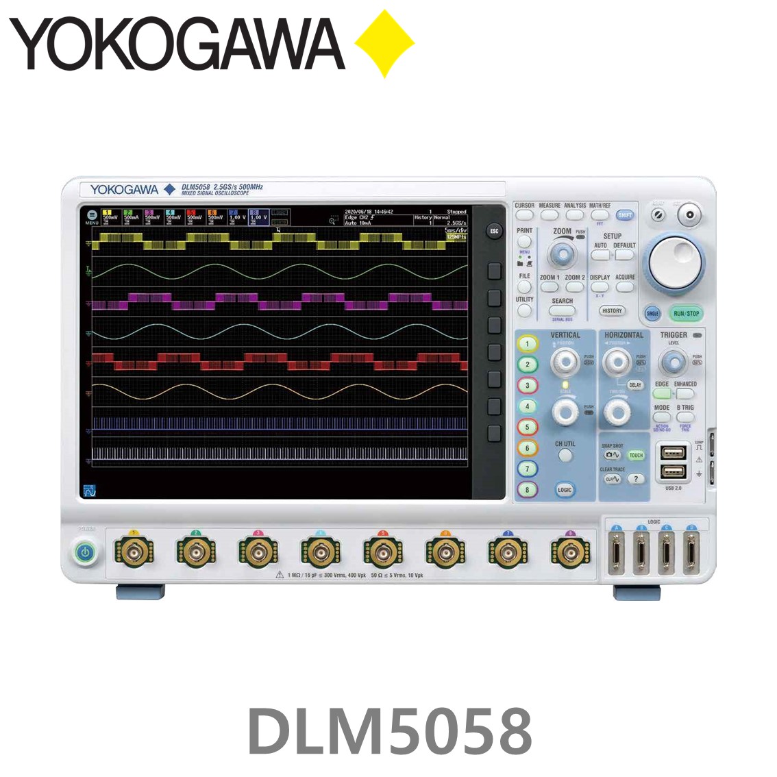 [ YOKOGAWA ] DLM5058HD  500MHz / 8Ch / 12Bit / 1GMemory 요꼬가와 혼합신호 디지털오실로스코프