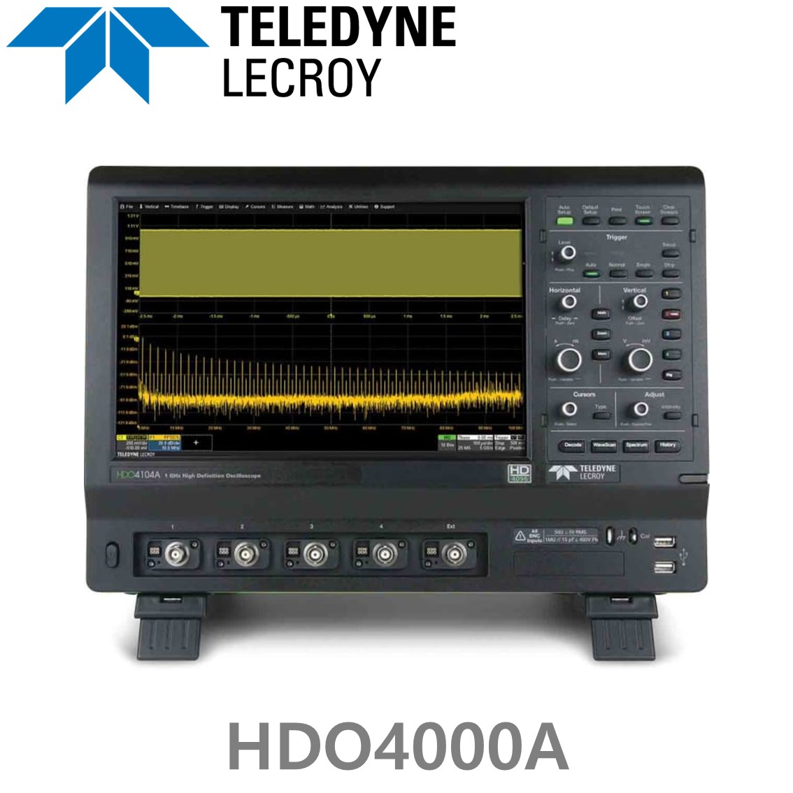 [ LECROY ] HDO4104A-MS 고화질 오실로스코프 4CH / 1GHz / 10GS / 12.5Mpts / 12Bit