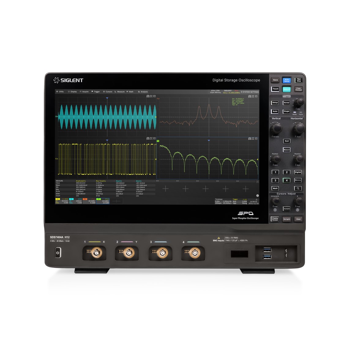 [ SIGLENT ] SDS7604A H12  오실로스코프 6GHz; 12-bit; 4 channels; 20 GSa/s; 500Mpts memory dept