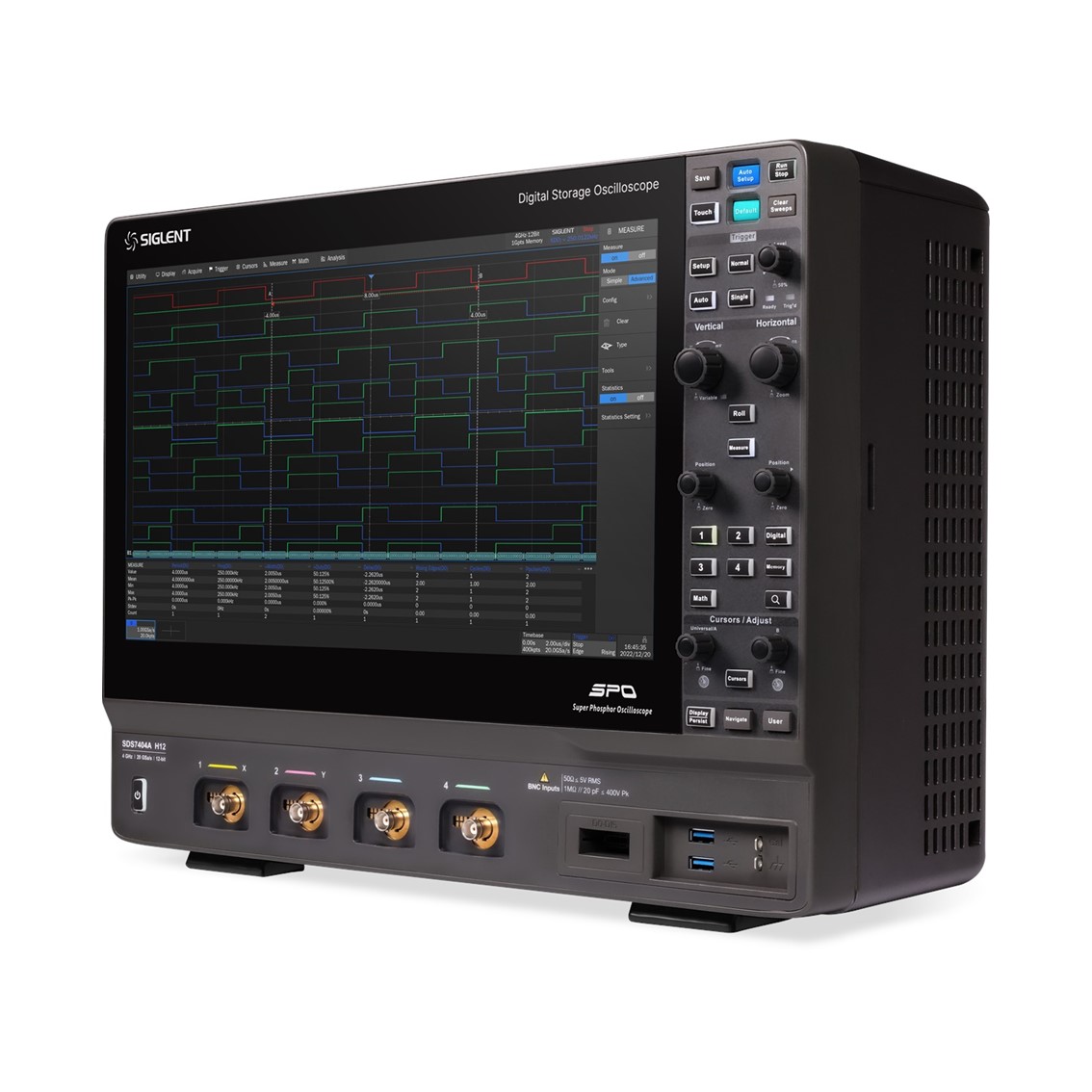 [ SIGLENT ] SDS7604A H12  오실로스코프 6GHz; 12-bit; 4 channels; 20 GSa/s; 500Mpts memory dept